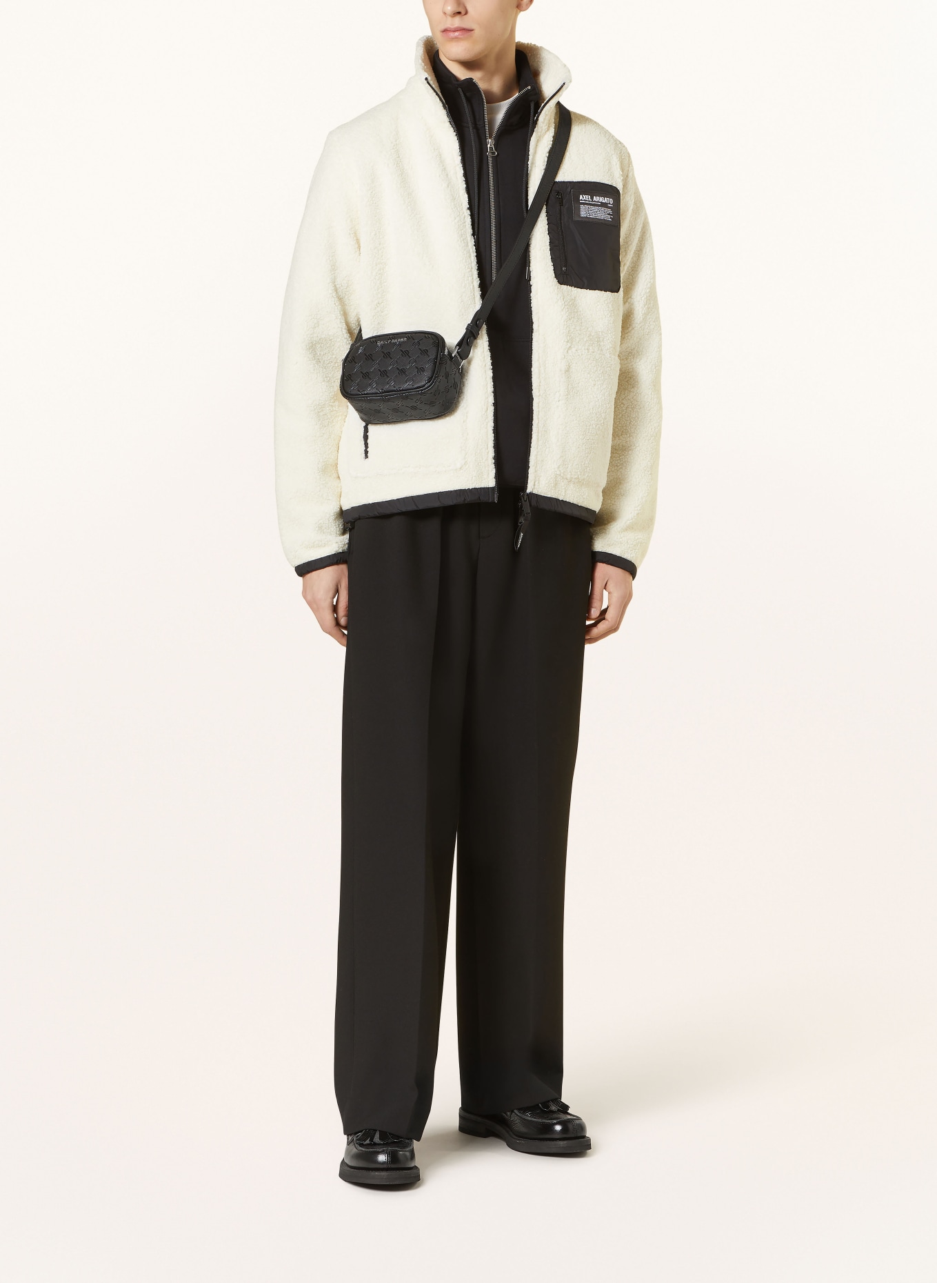AXEL ARIGATO Teddy jacket BILLIE, Color: ECRU/ BLACK (Image 2)