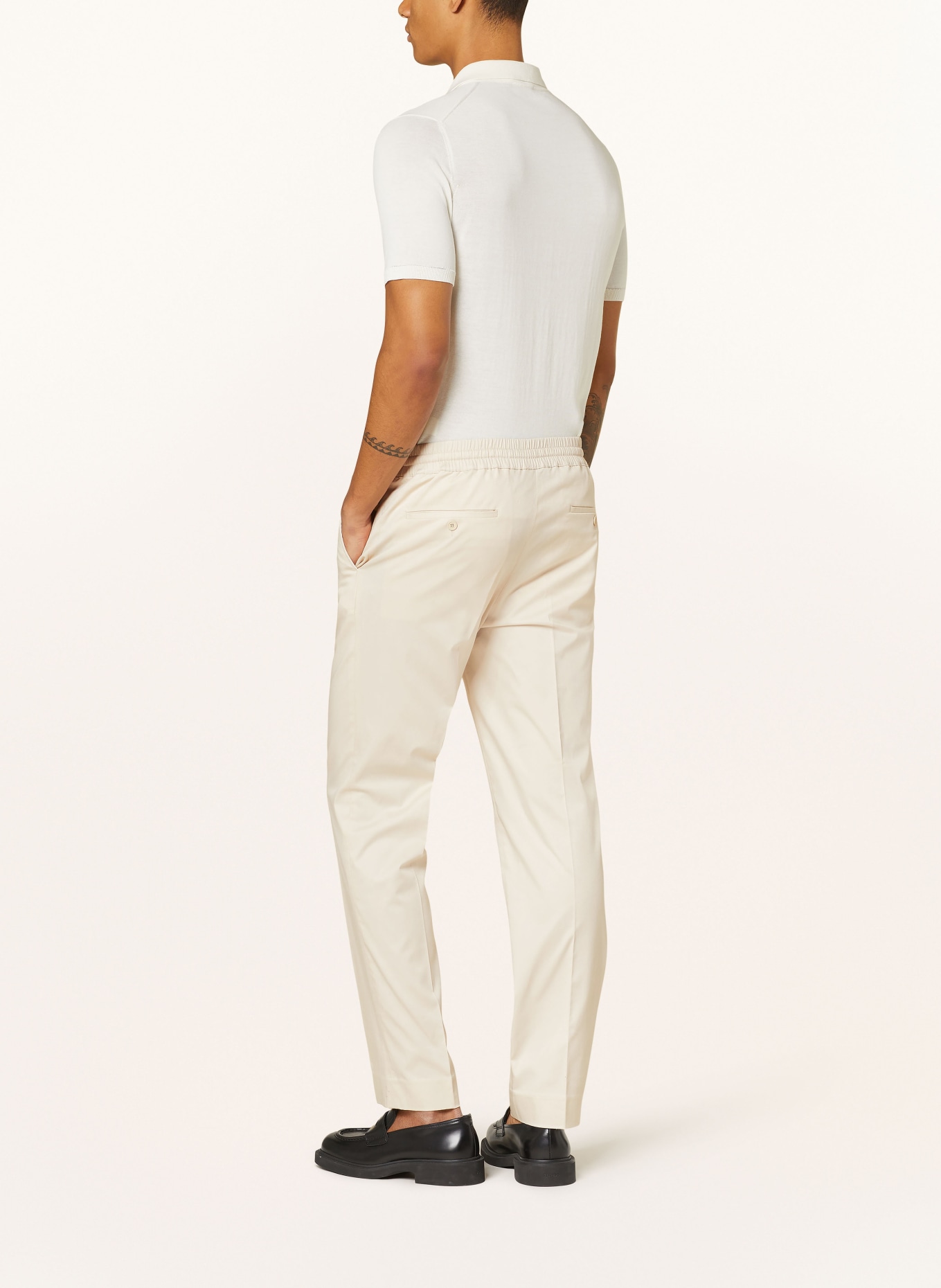 SANDRO Spodnie regular fit w stylu dresowym, Kolor: BEŻOWY (Obrazek 3)