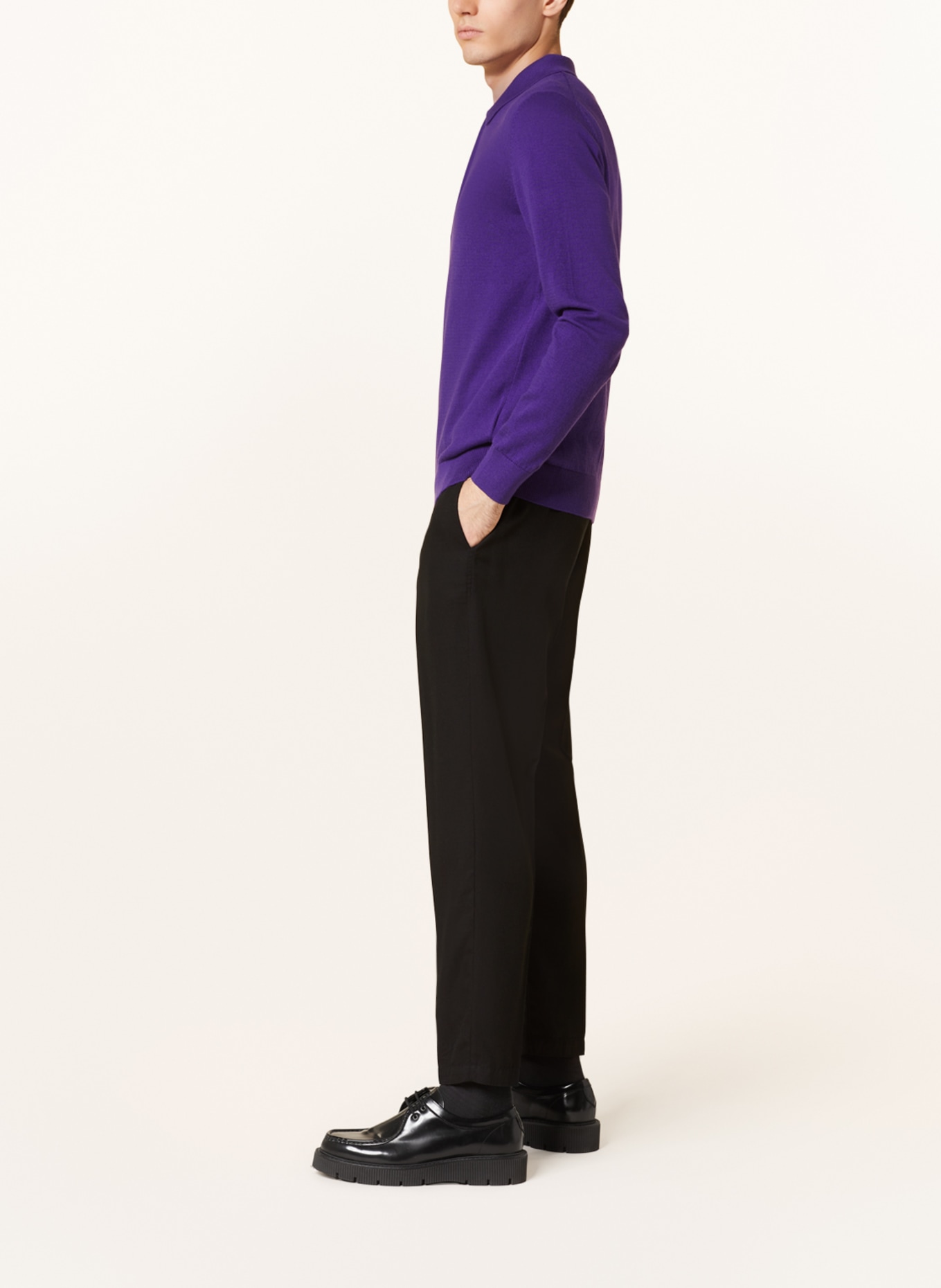 ARMEDANGELS Trousers SKOGAA tapered fit, Color: BLACK (Image 4)