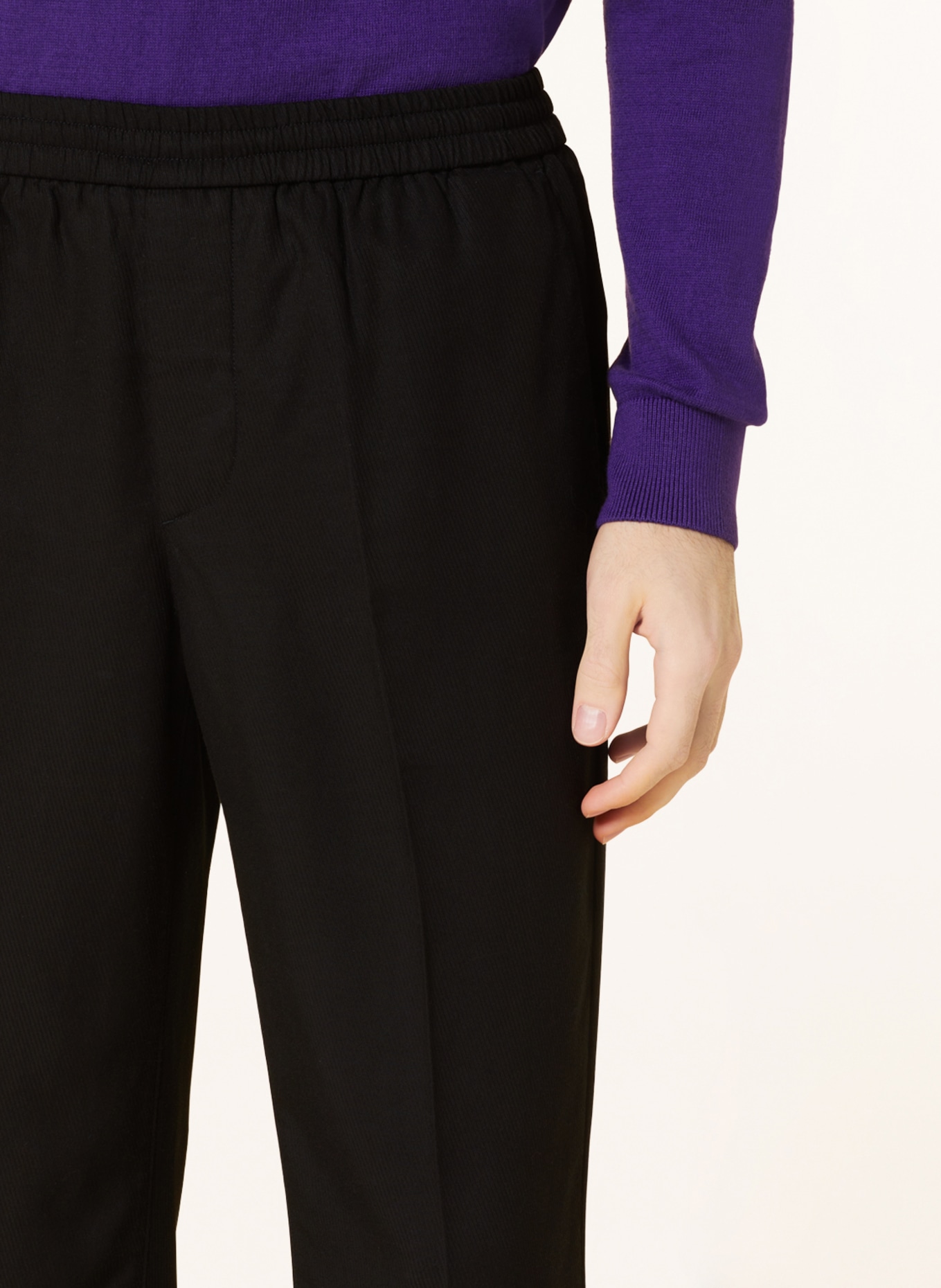 ARMEDANGELS Trousers SKOGAA tapered fit, Color: BLACK (Image 5)