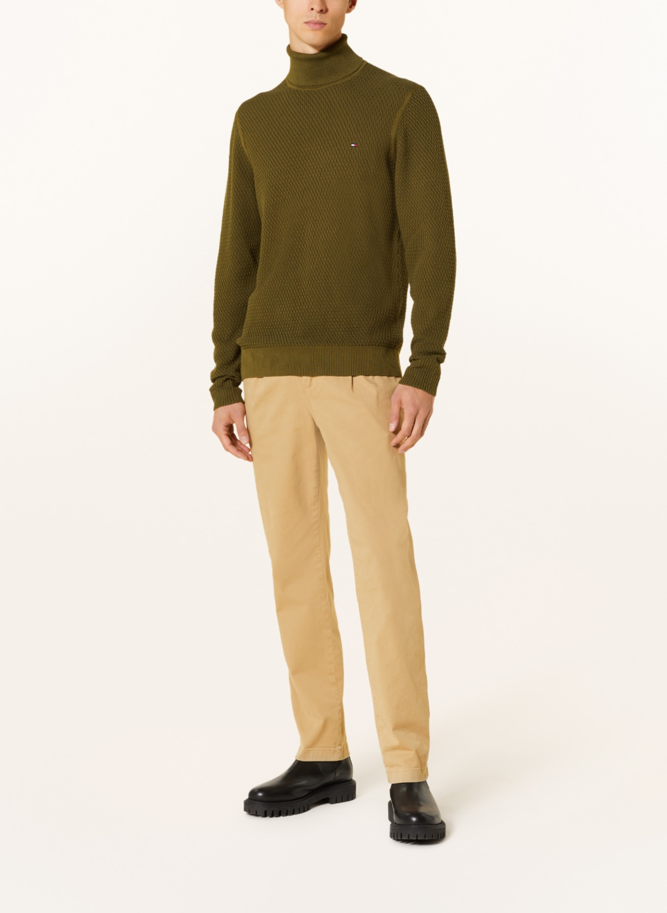 TOMMY HILFIGER Turtleneck sweater, Color: OLIVE (Image 2)