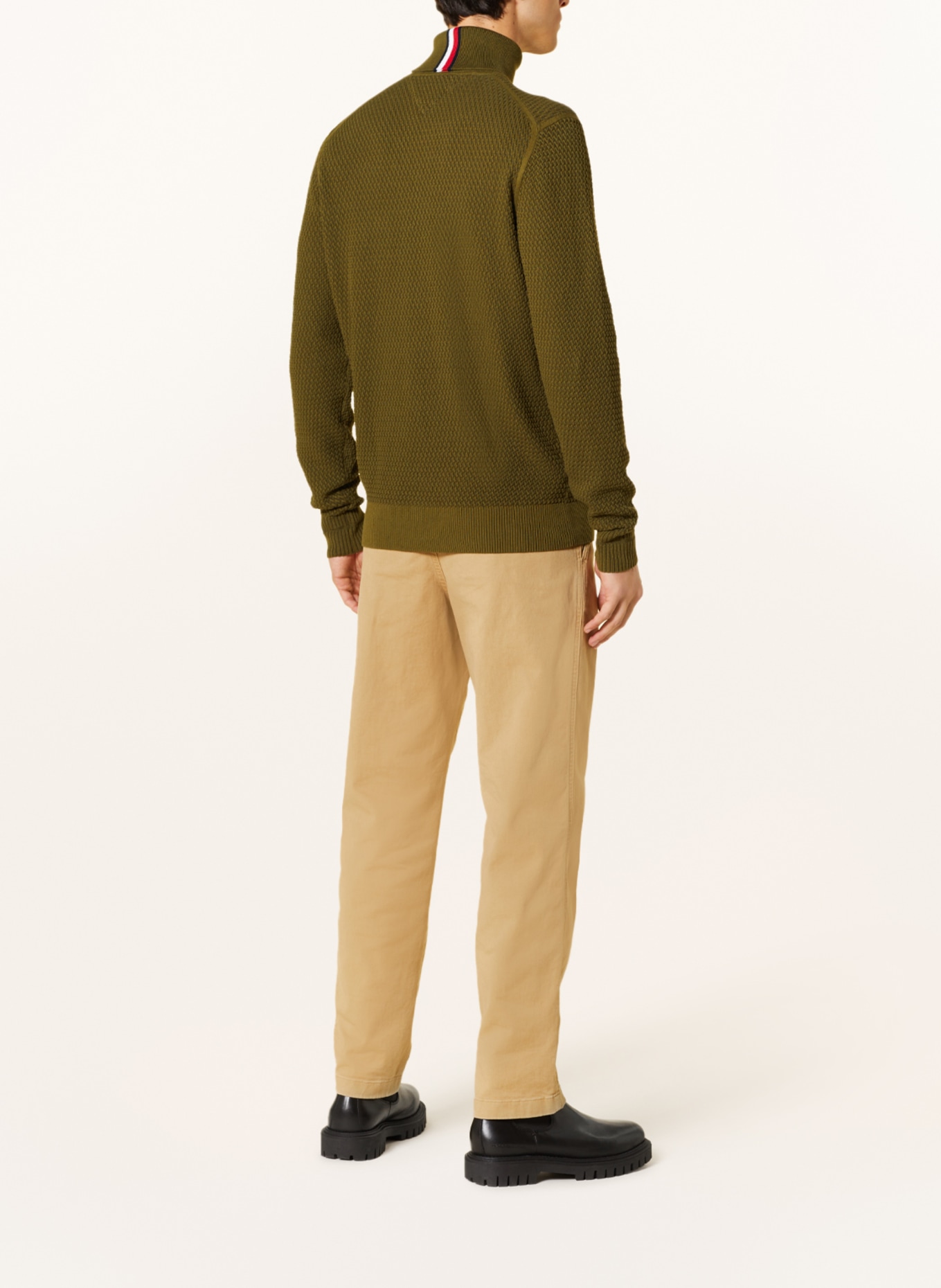 TOMMY HILFIGER Turtleneck sweater, Color: OLIVE (Image 3)