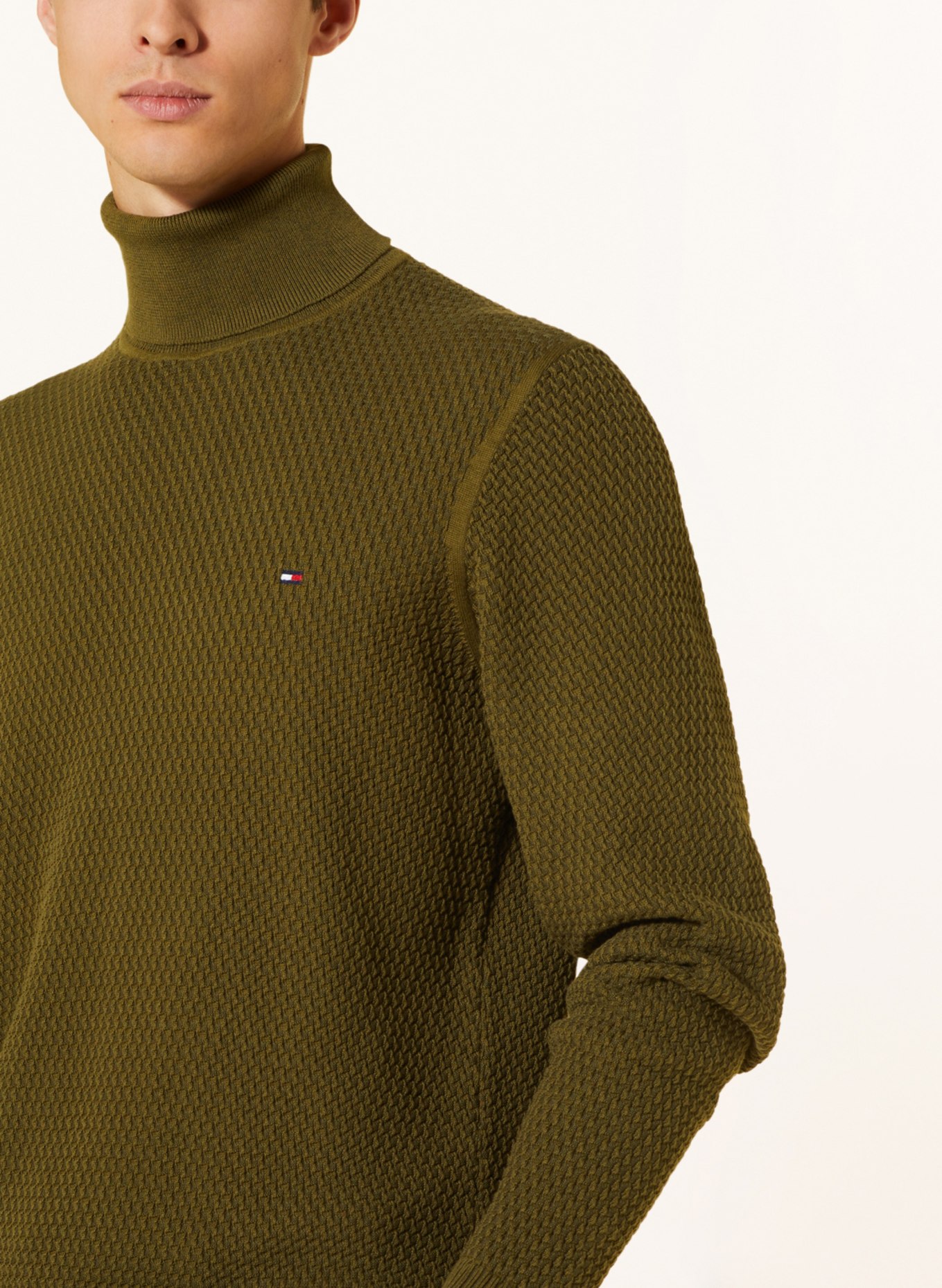 TOMMY HILFIGER Turtleneck sweater, Color: OLIVE (Image 4)
