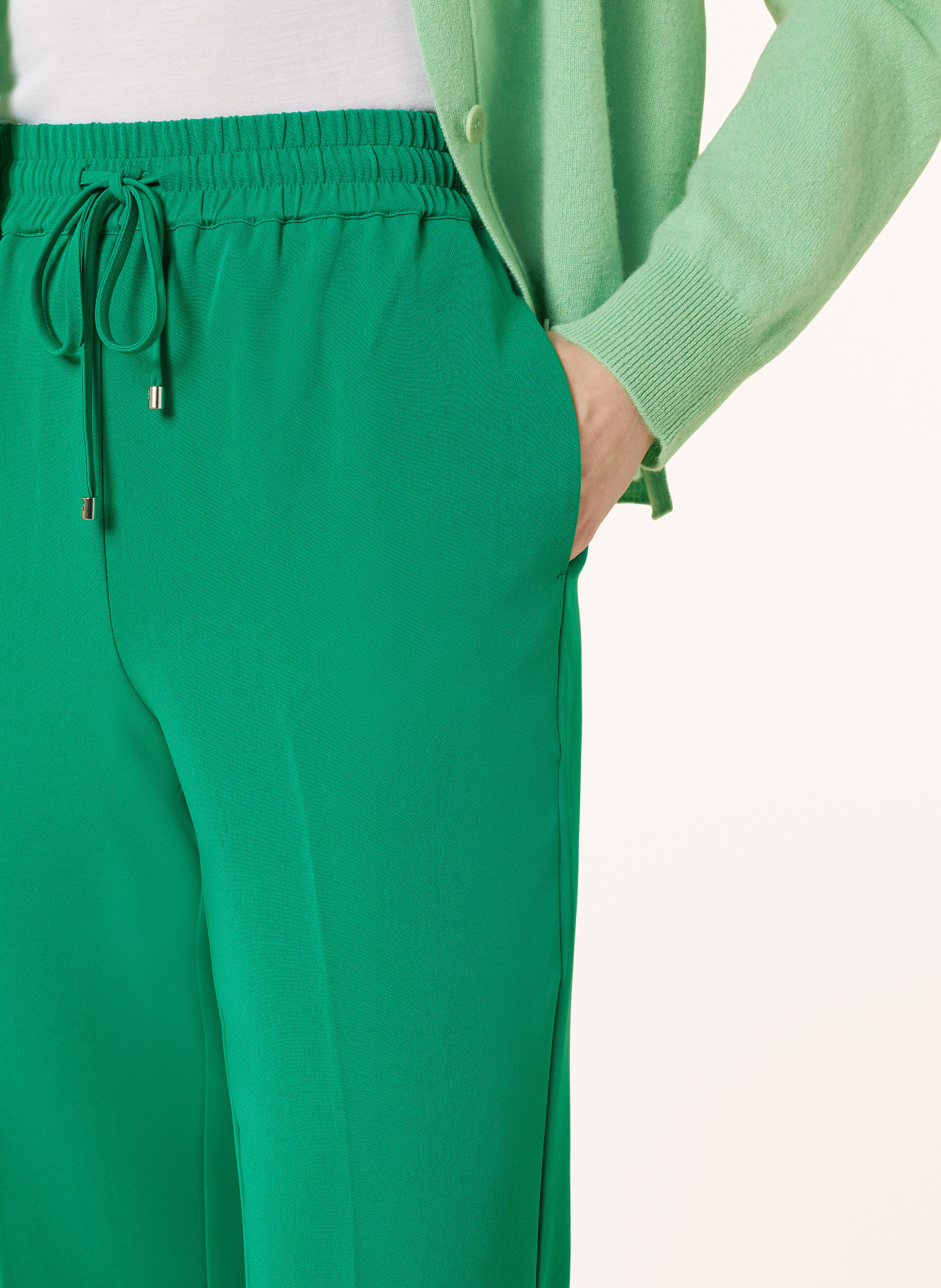 HERZEN'S ANGELEGENHEIT Wide leg trousers, Color: GREEN (Image 5)