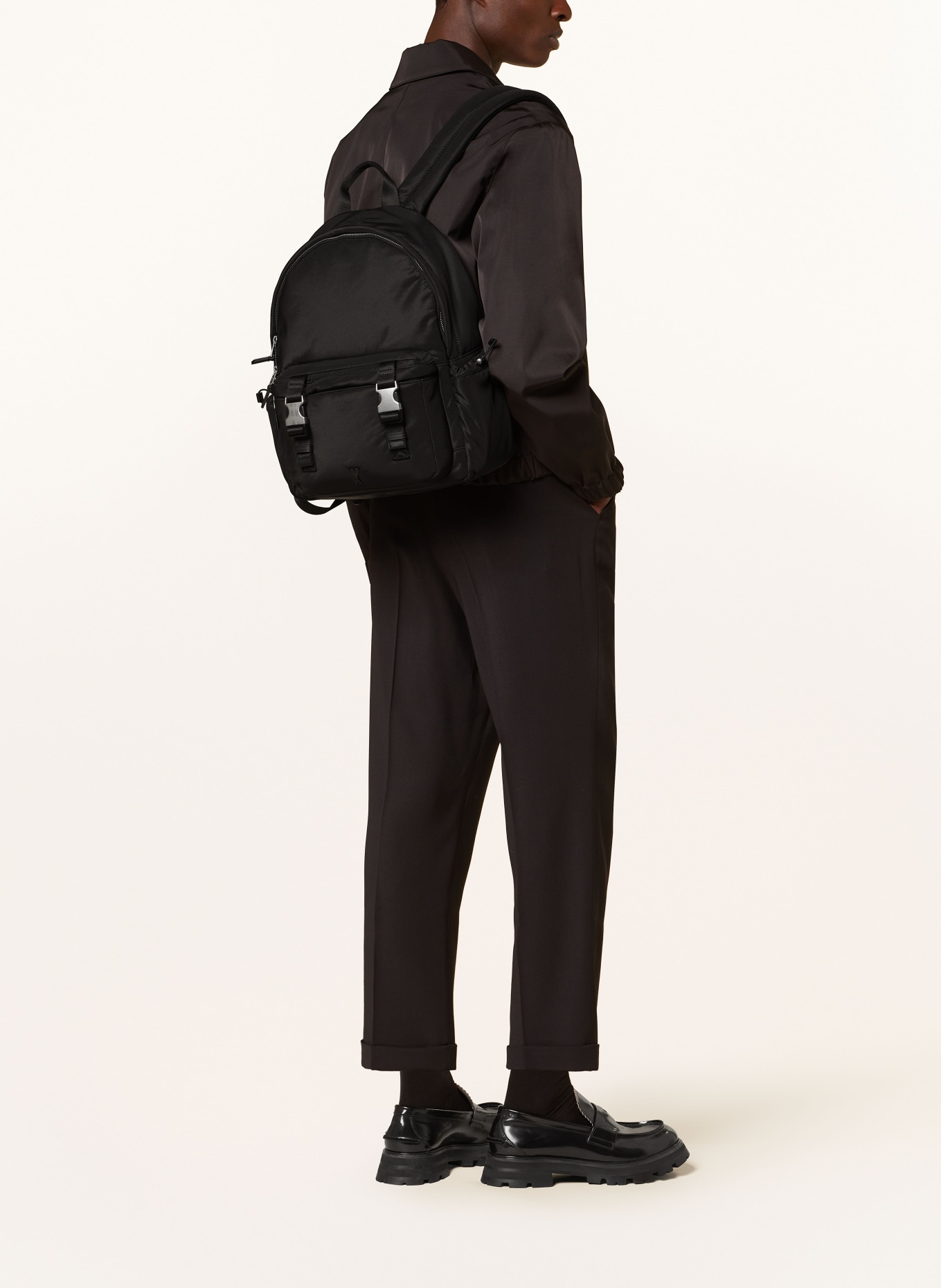 AMI PARIS Backpack, Color: BLACK (Image 4)
