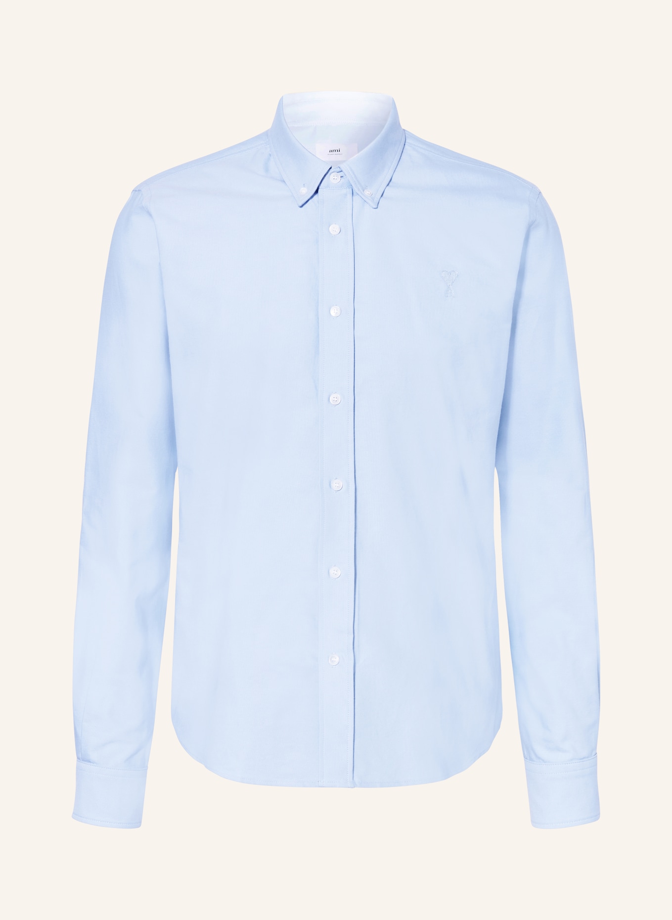 AMI PARIS Oxford shirt classic fit, Color: LIGHT BLUE (Image 1)