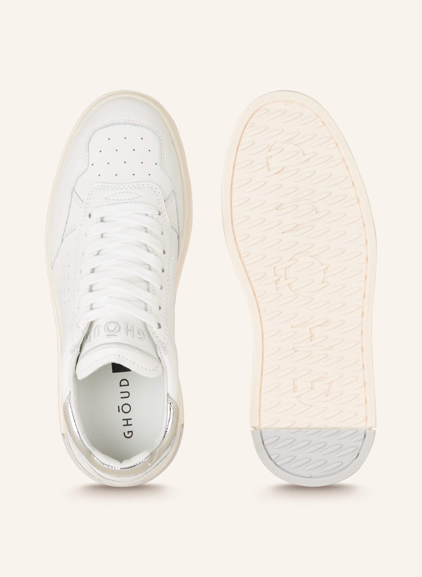 GHOUD Sneakers TWEENER, Color: WHITE/ SILVER (Image 5)