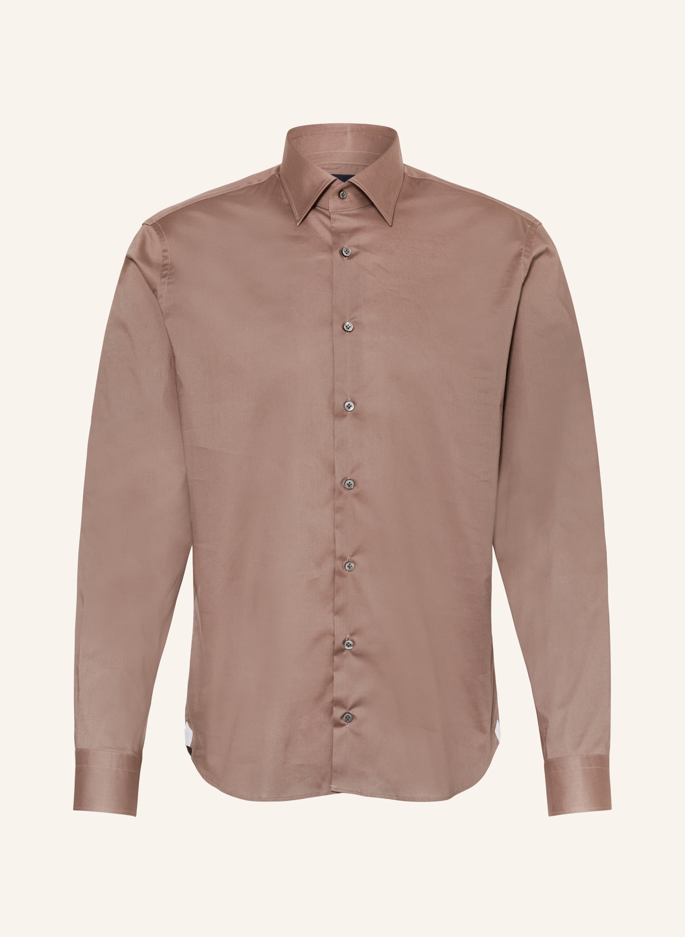 EDUARD DRESSLER Hemd Shaped Fit, Farbe: BRAUN (Bild 1)