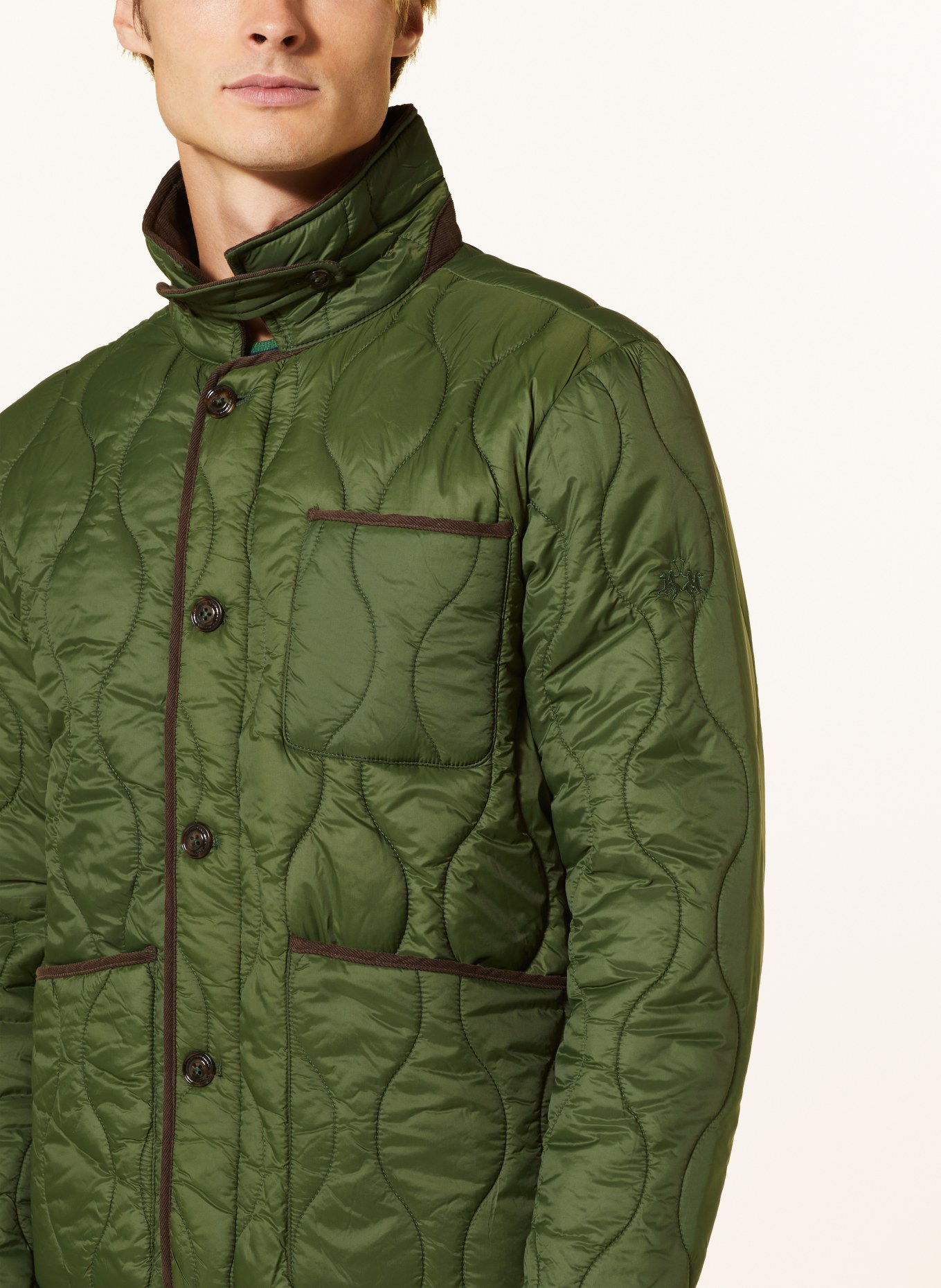 LA MARTINA Quilted jacket, Color: DARK GREEN (Image 4)