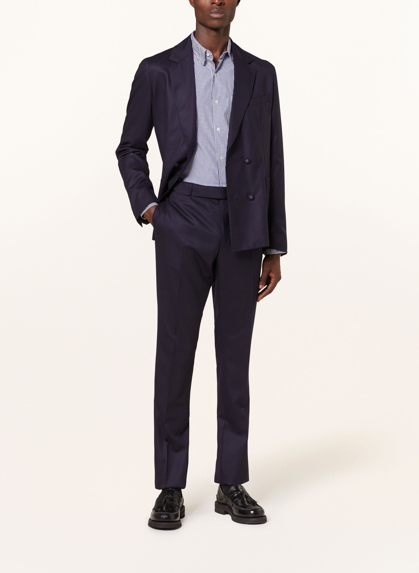 Officine Générale Suit trousers PAUL regular slim fit, Color: DARK NAVY (Image 2)