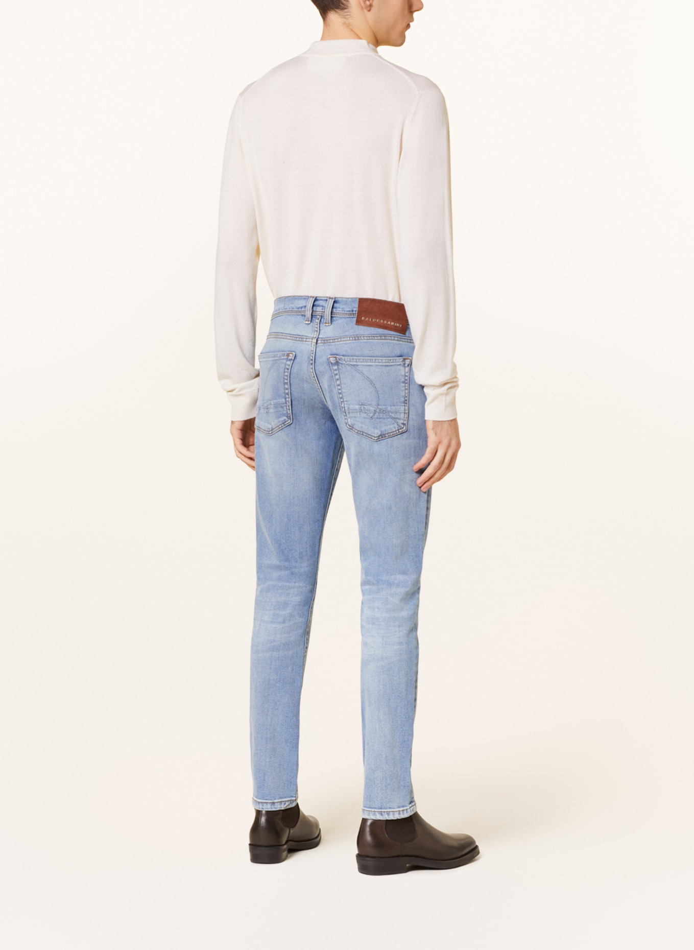 BALDESSARINI Jeans Tapered Fit, Farbe: 6846 light blue used mustache (Bild 3)