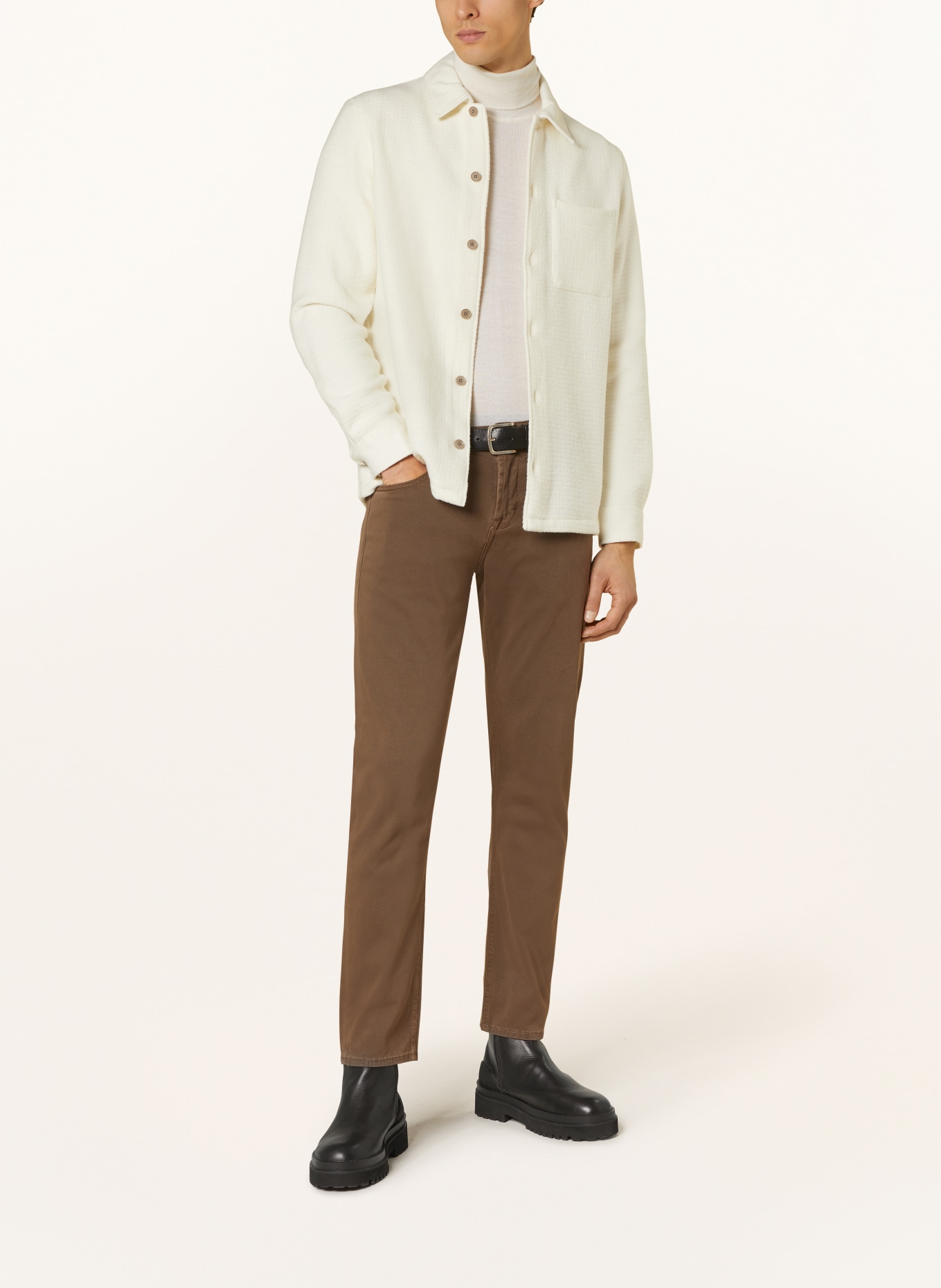 BALDESSARINI Trousers regular fit, Color: BROWN (Image 2)