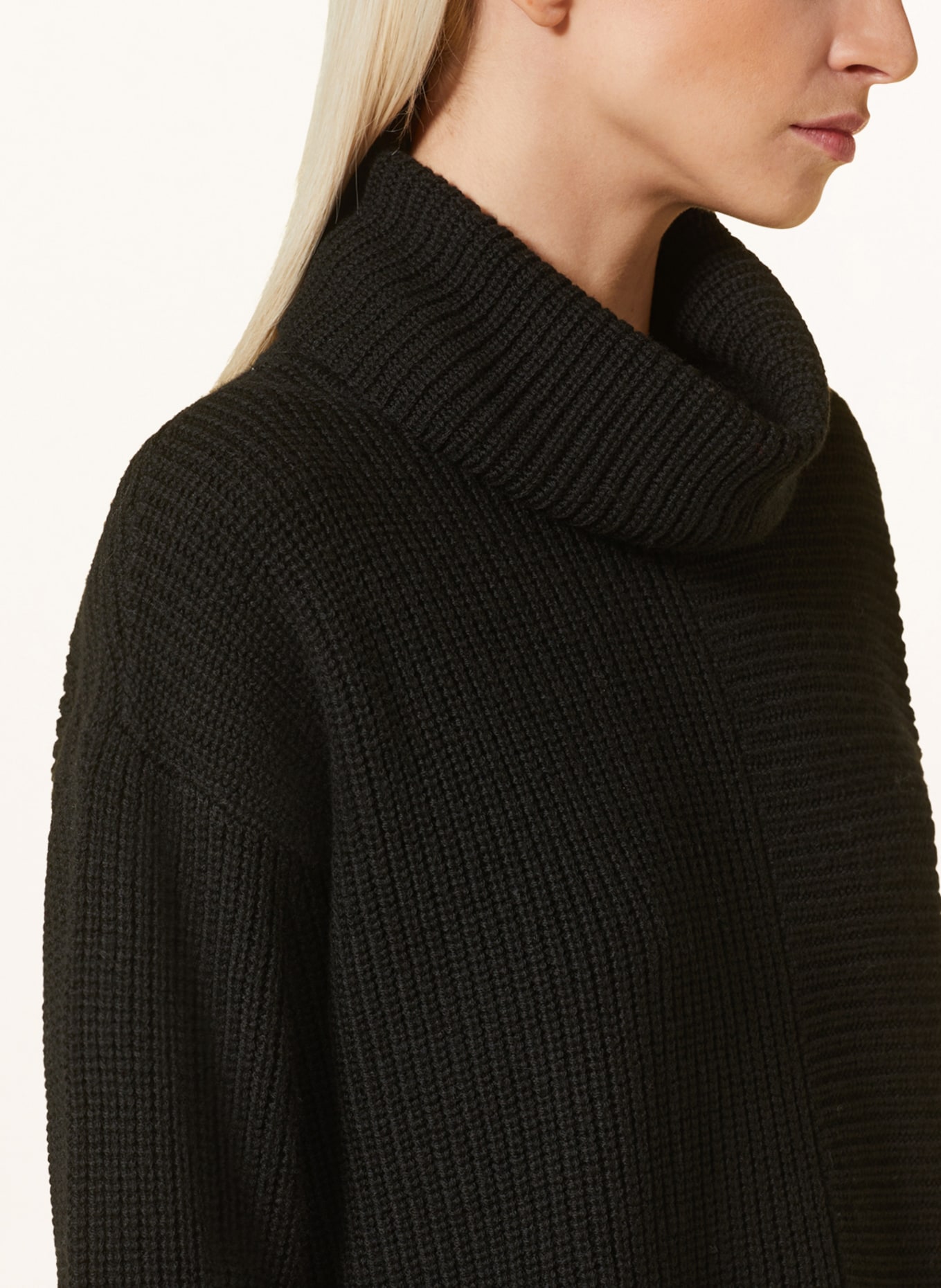 REPEAT Turtleneck sweater, Color: BLACK (Image 4)