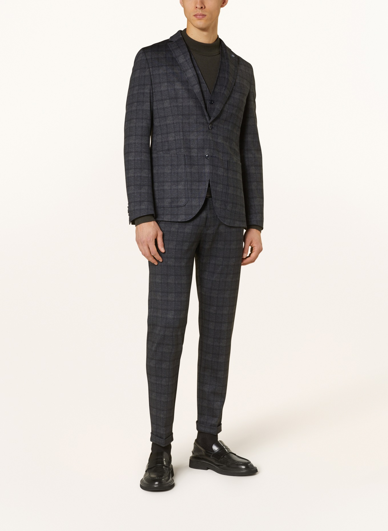 CG - CLUB of GENTS Suit vest MOSLEY slim fit, Color: 63 BLAU DUNKEL (Image 2)
