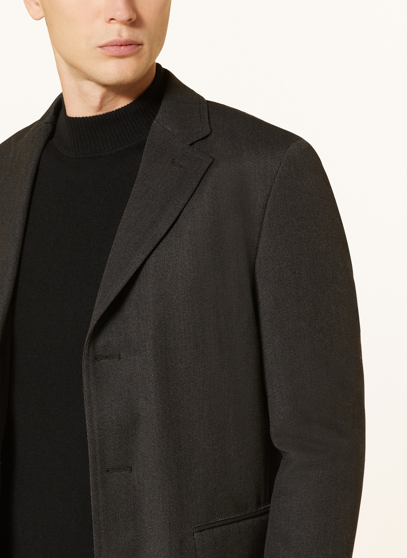 BOSS Wool coat HYDE with detachable trim, Color: DARK BROWN (Image 5)