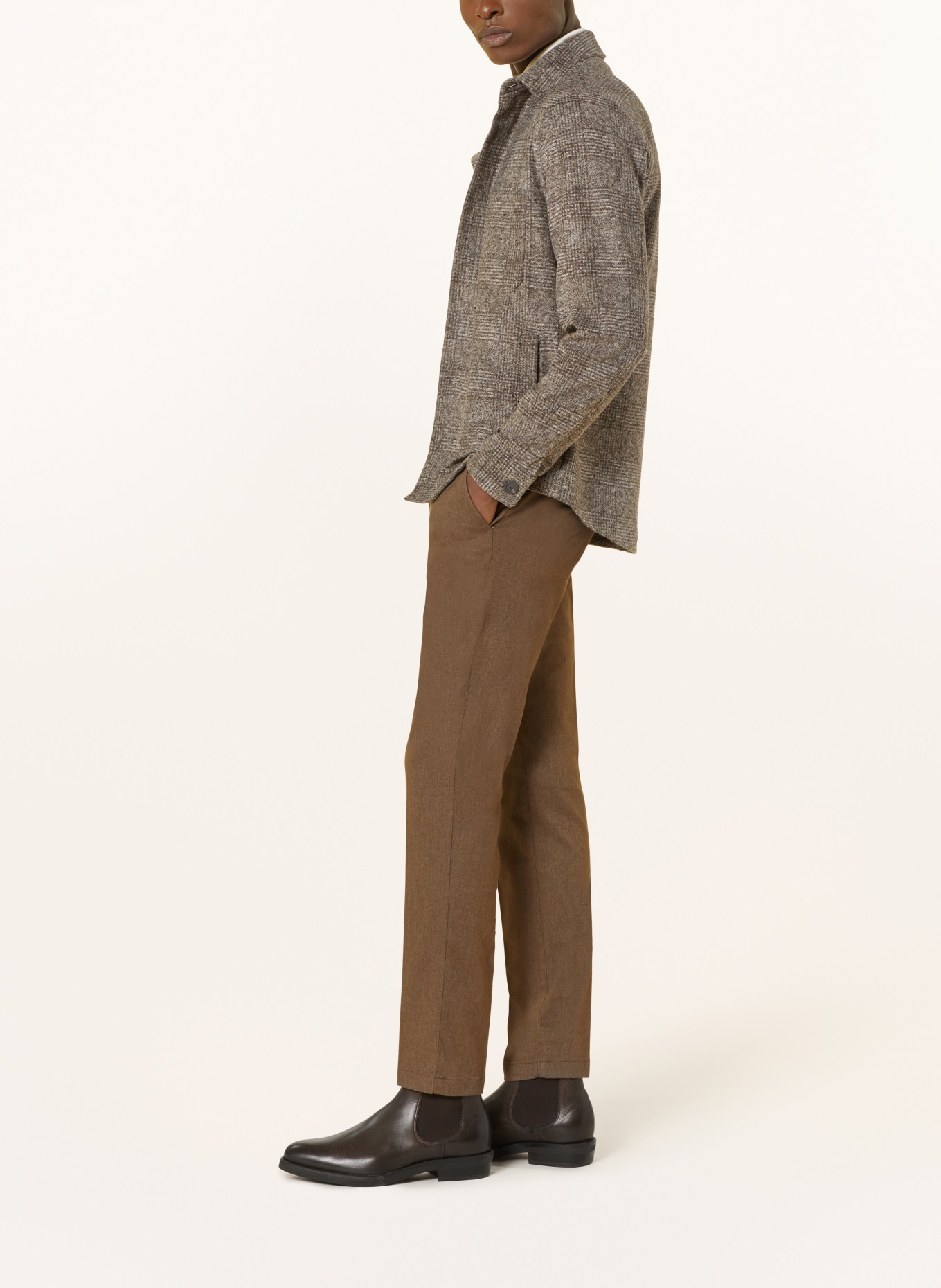 BOSS Trousers KAITO slim fit, Color: KHAKI (Image 4)