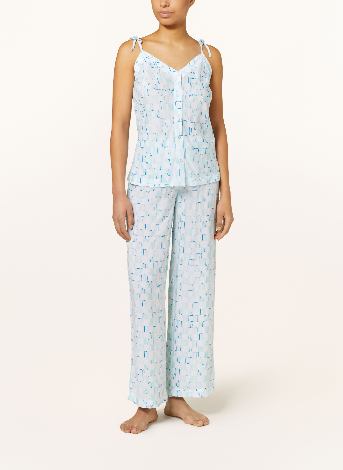 Passionata Pajama top PENELOPE, Color: TURQUOISE/ BLUE (Image 2)