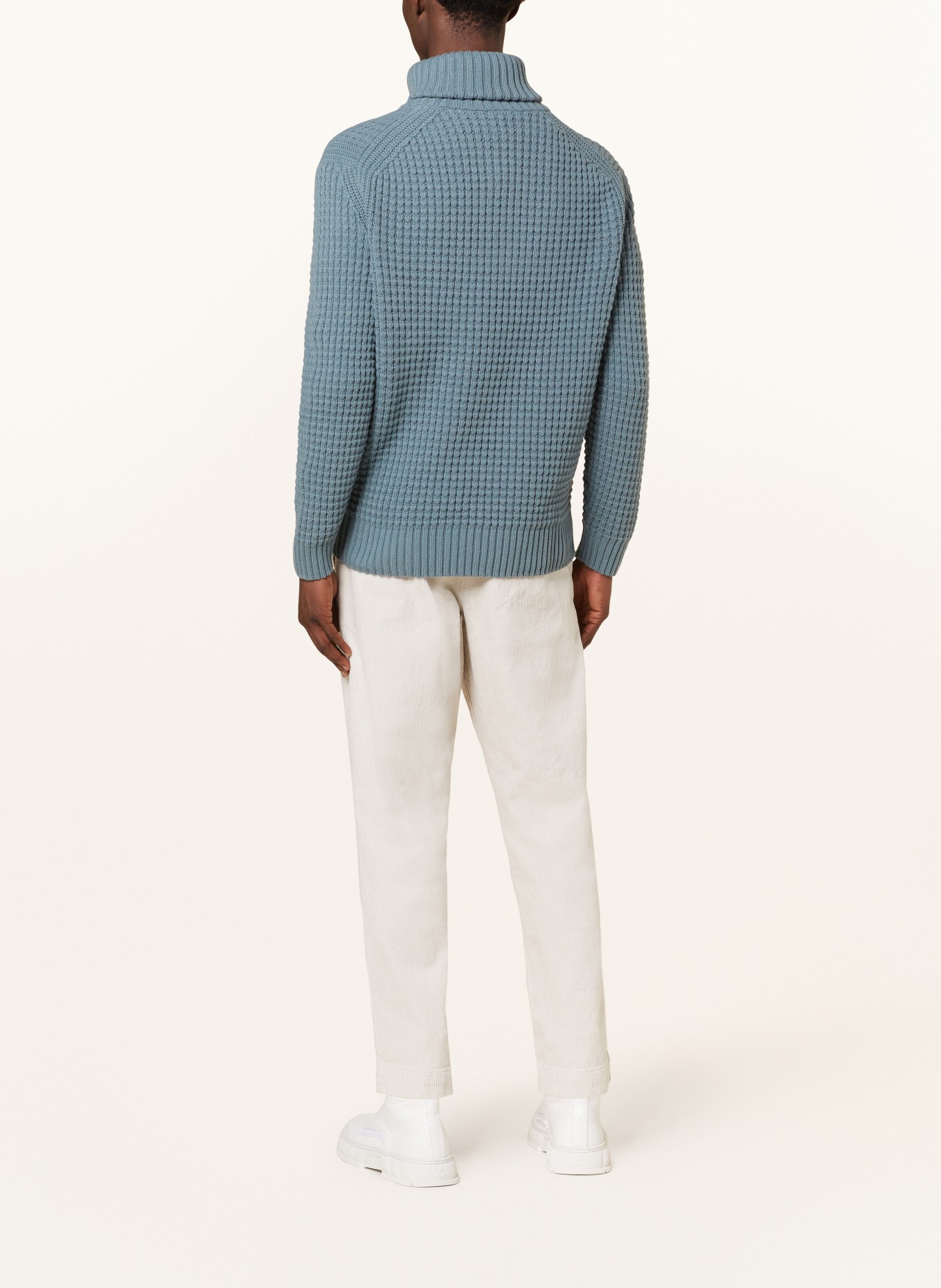 BOSS Half-zip sweater ATAKOS, Color: 375 OPEN GREEN (Image 3)