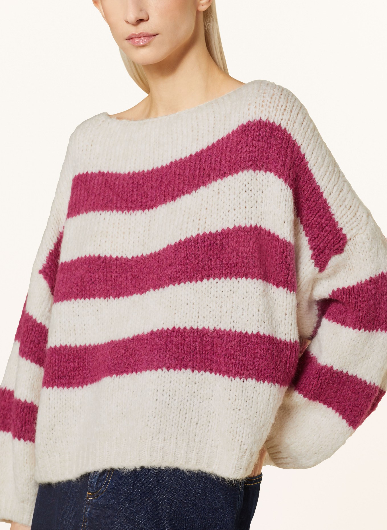 Herrlicher Sweater LEENA, Color: CREAM/ PINK (Image 4)