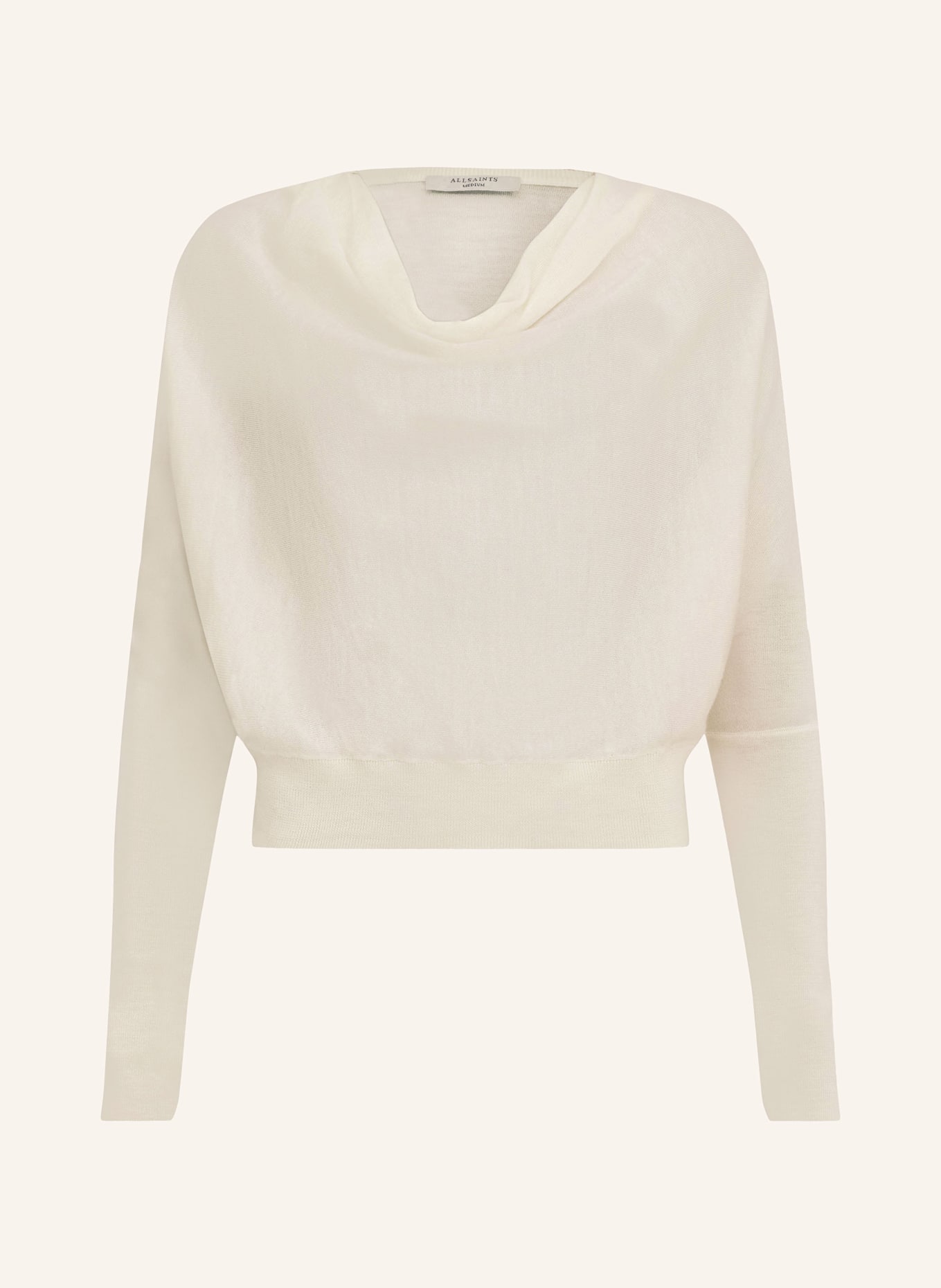 ALLSAINTS Cropped sweater RIDLEY, Color: ECRU (Image 1)