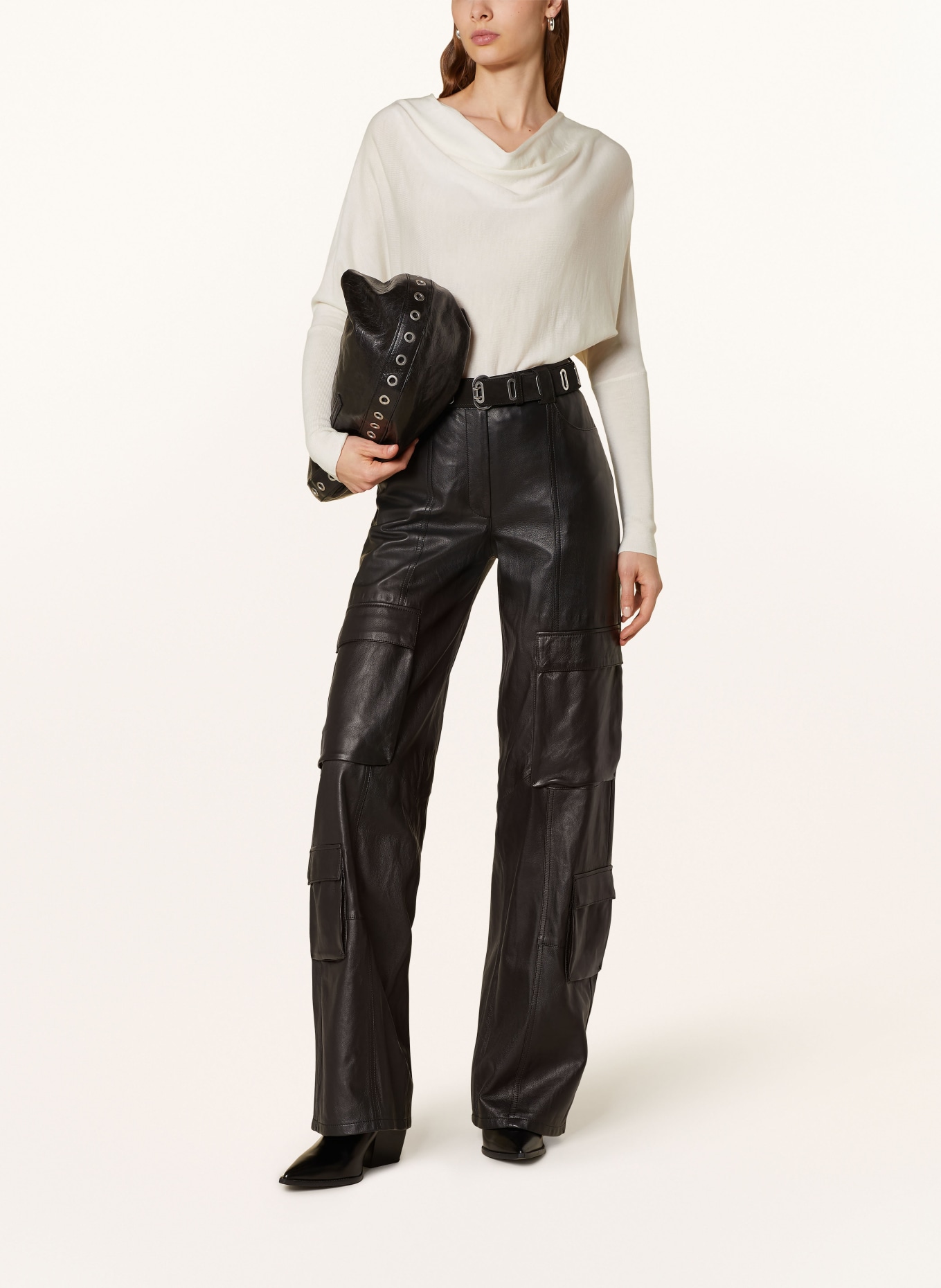 ALLSAINTS Cropped sweater RIDLEY, Color: ECRU (Image 2)
