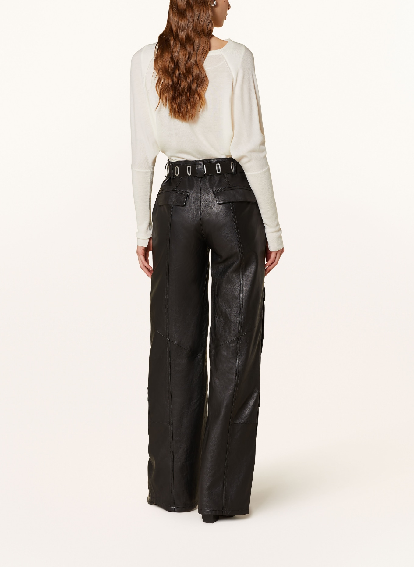 ALLSAINTS Cropped sweater RIDLEY, Color: ECRU (Image 3)