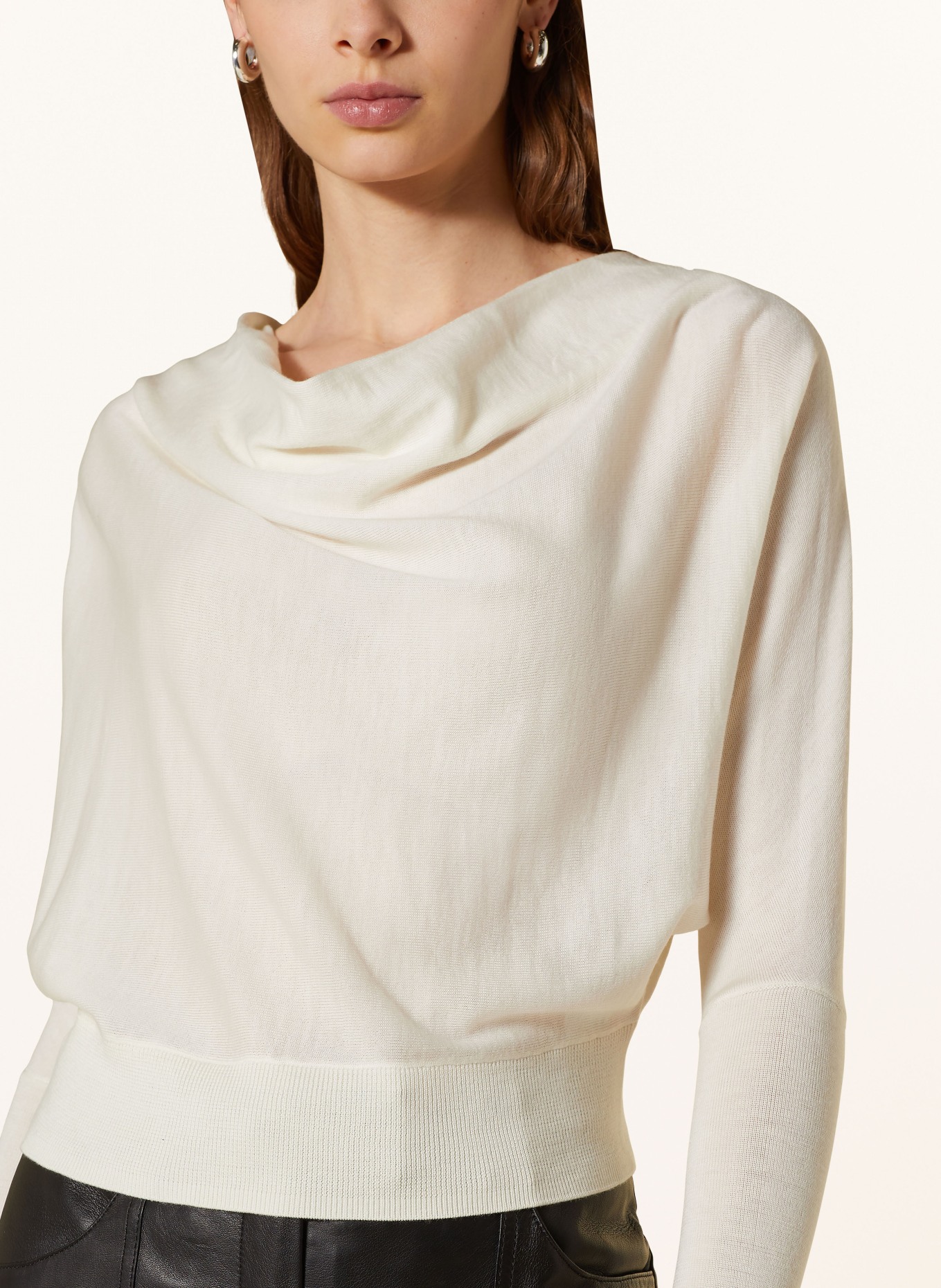 ALLSAINTS Cropped sweater RIDLEY, Color: ECRU (Image 4)