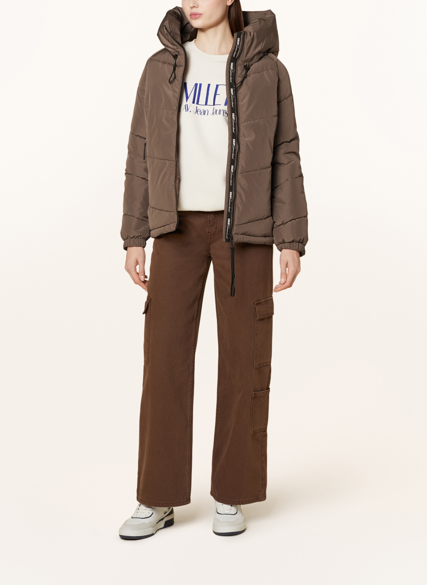 khujo Quilted jacket ESILA4 in brown