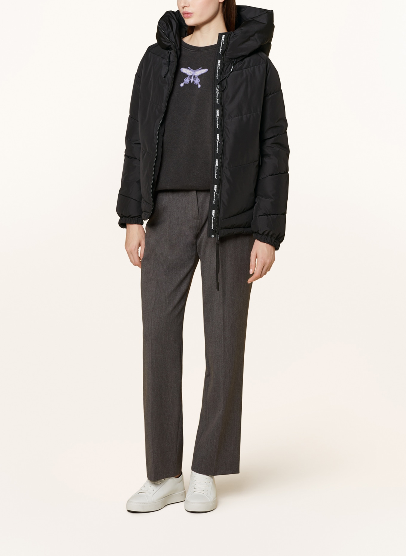 khujo Quilted jacket ESILA4, Color: BLACK (Image 2)