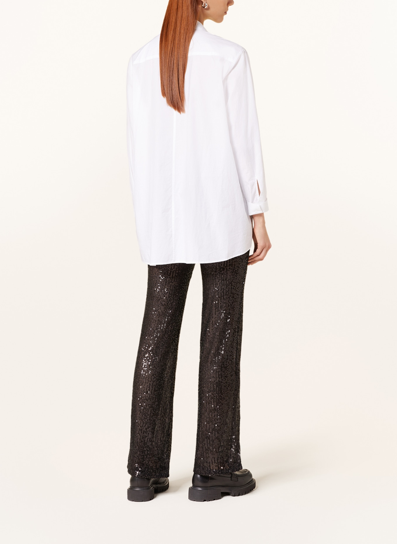 ONLY Trousers with sequins, Color: BLACK (Image 3)