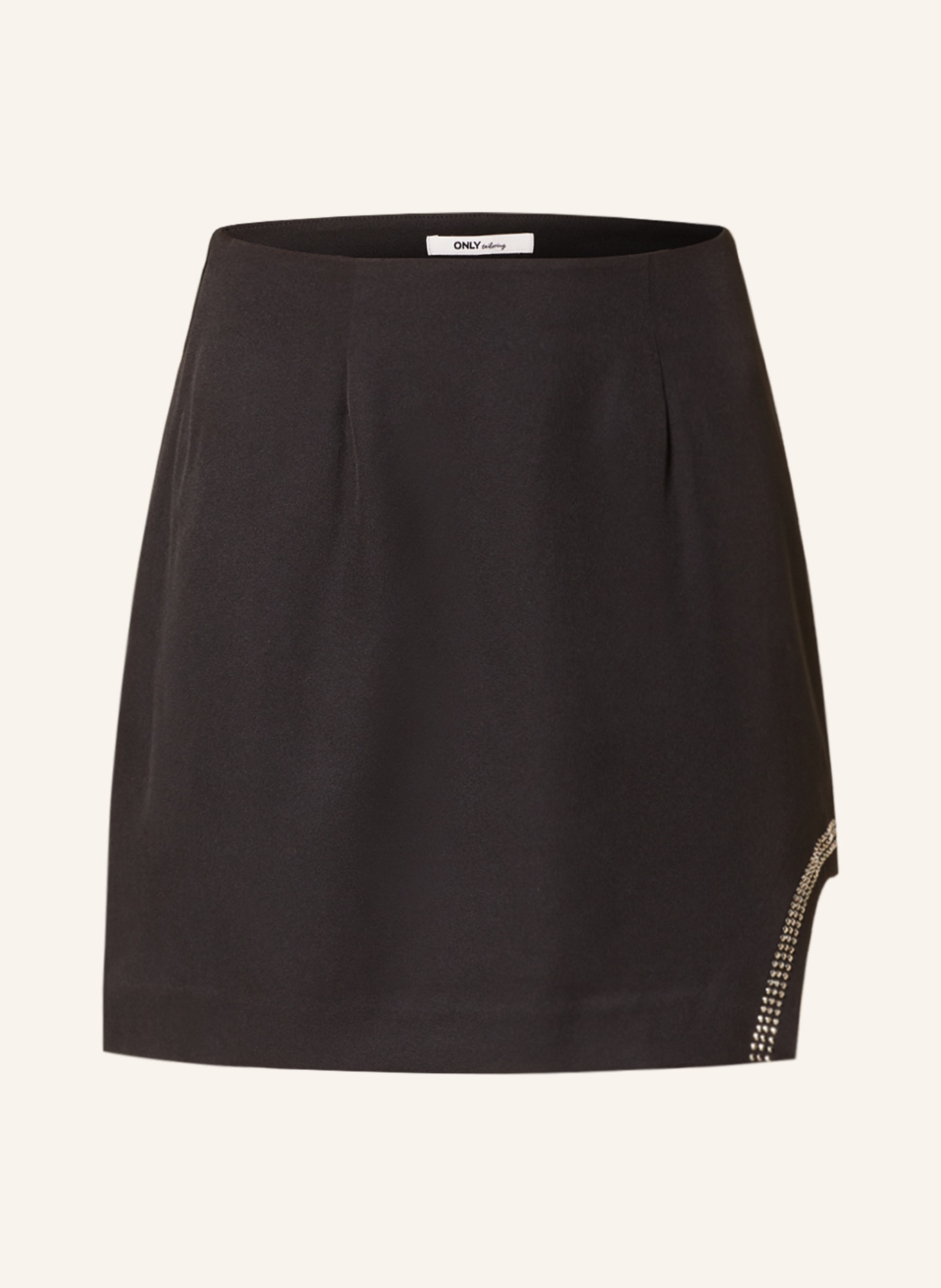 ONLY Skirt with decorative gems, Color: BLACK (Image 1)
