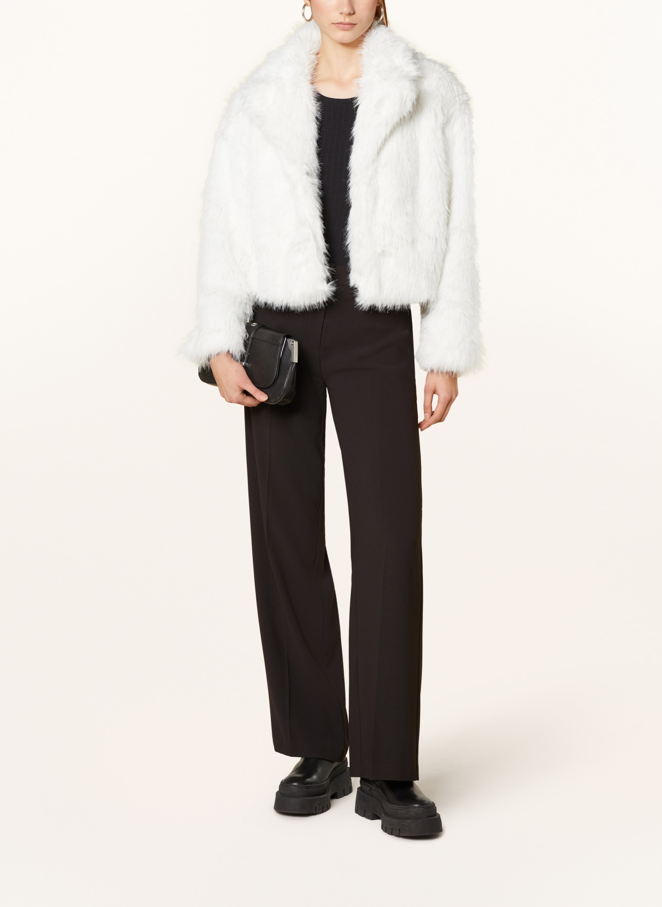 gina tricot Faux fur jacket, Color: WHITE (Image 2)