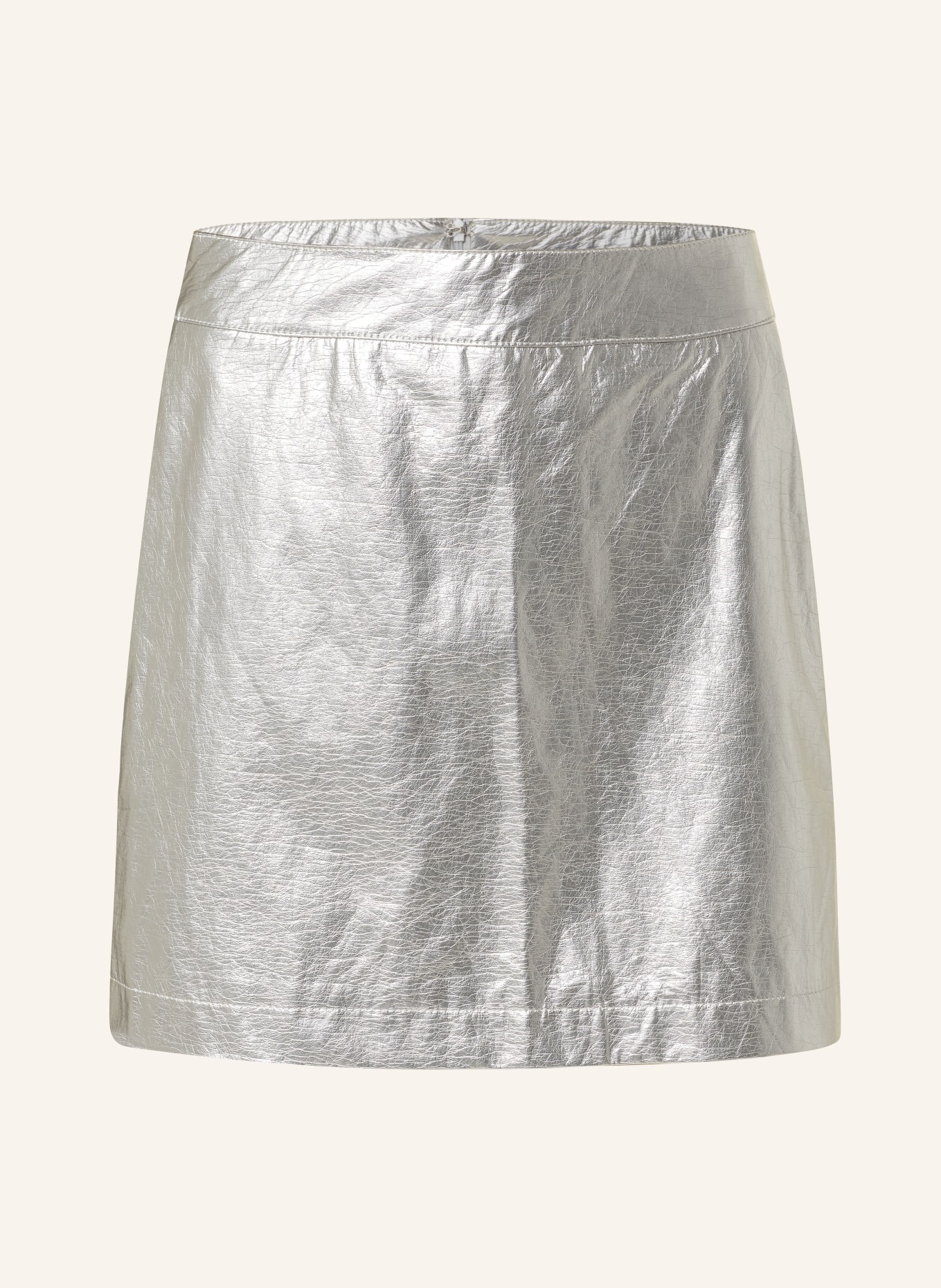 gina tricot Skirt in leather look, Color: SILVER (Image 1)