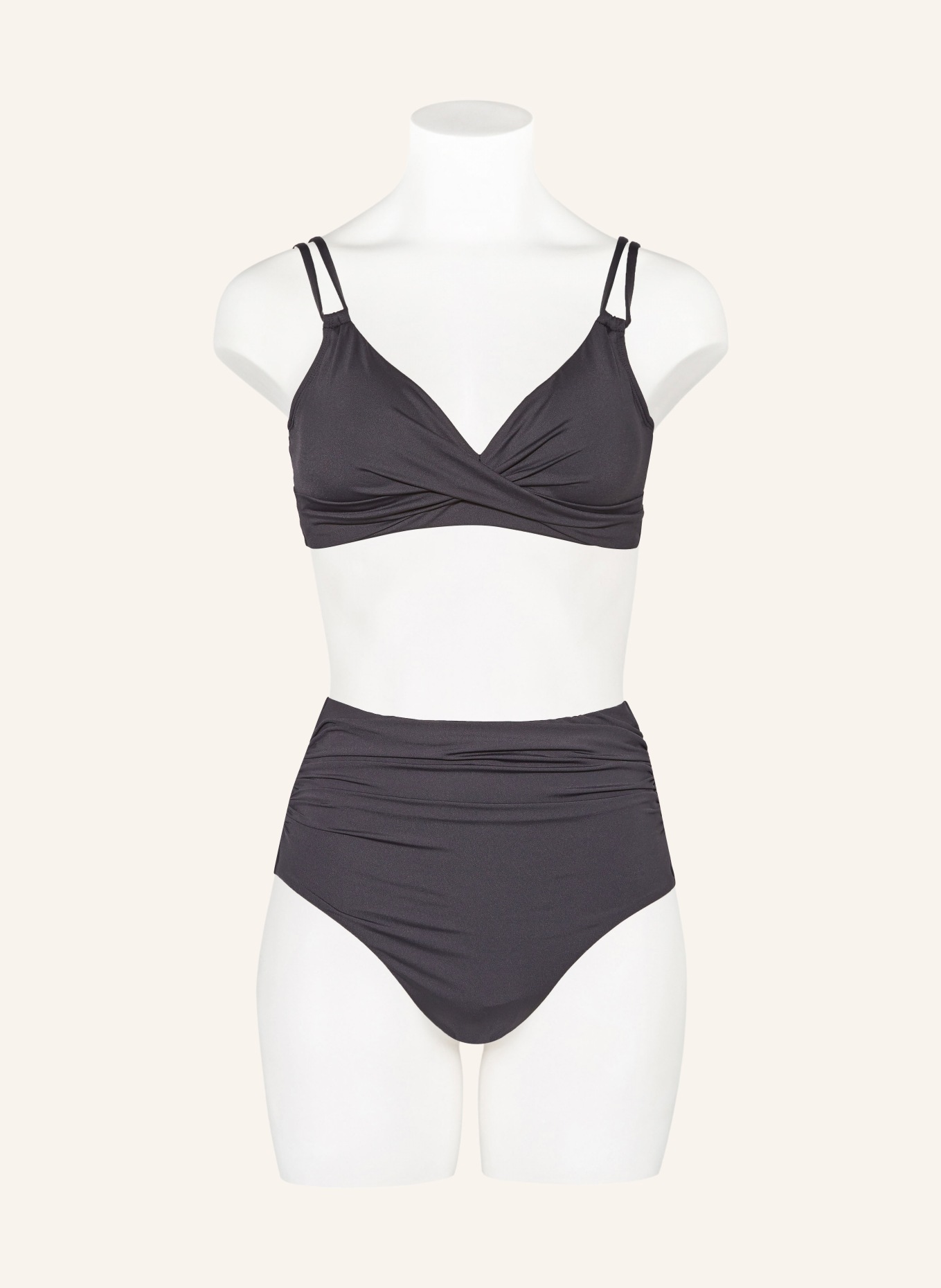 LAUREN RALPH LAUREN High-waist bikini bottoms BEACH CLUB SOLIDS, Color: BLACK (Image 2)
