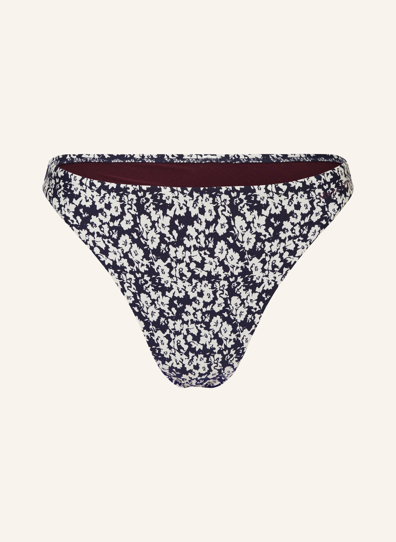 Marc O'Polo Basic-Bikini-Hose mit UV-Schutz, Farbe: DUNKELBLAU/ WEISS (Bild 1)
