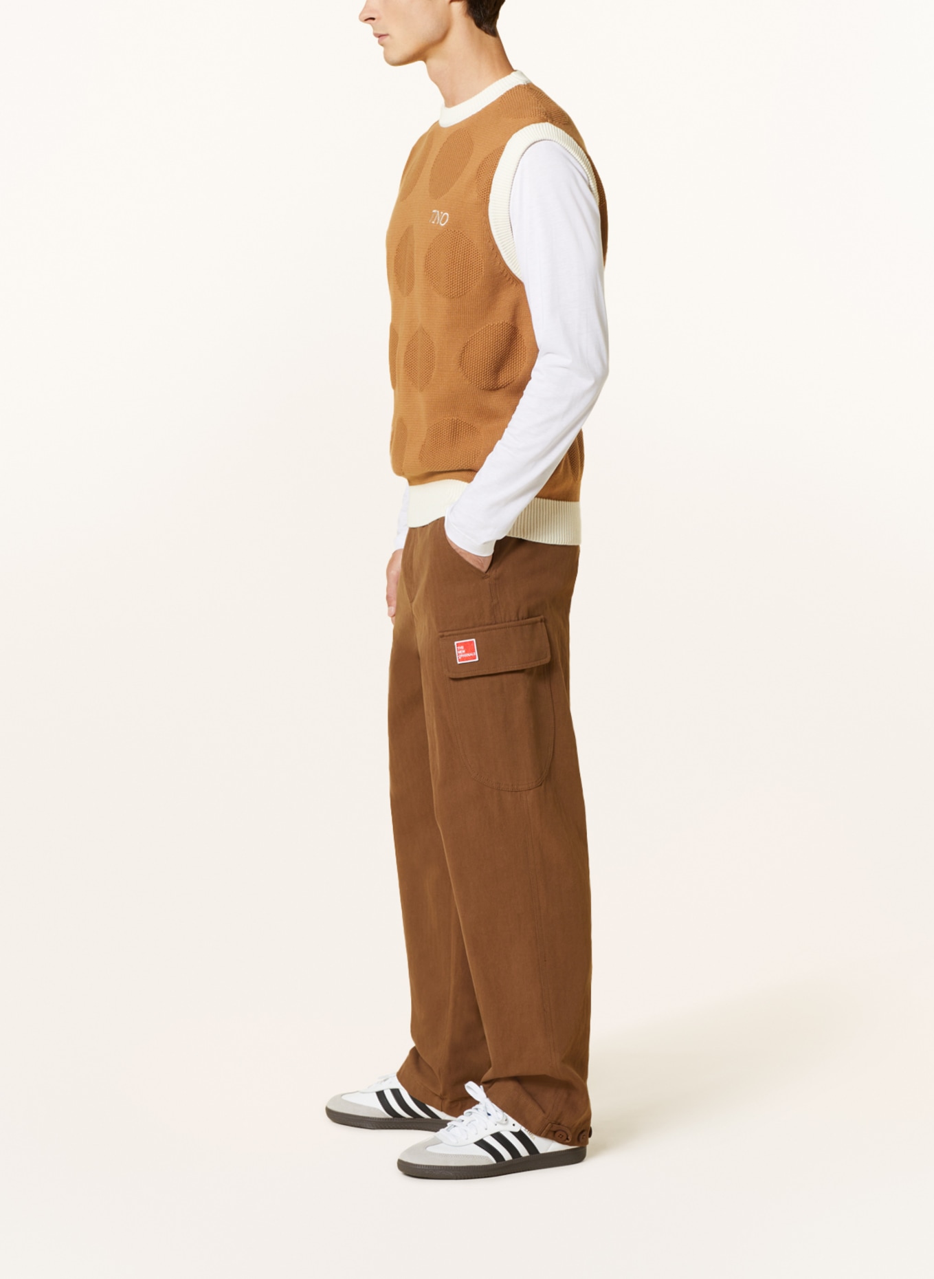 THE NEW ORIGINALS Cargo pants regular fit, Color: BROWN (Image 4)