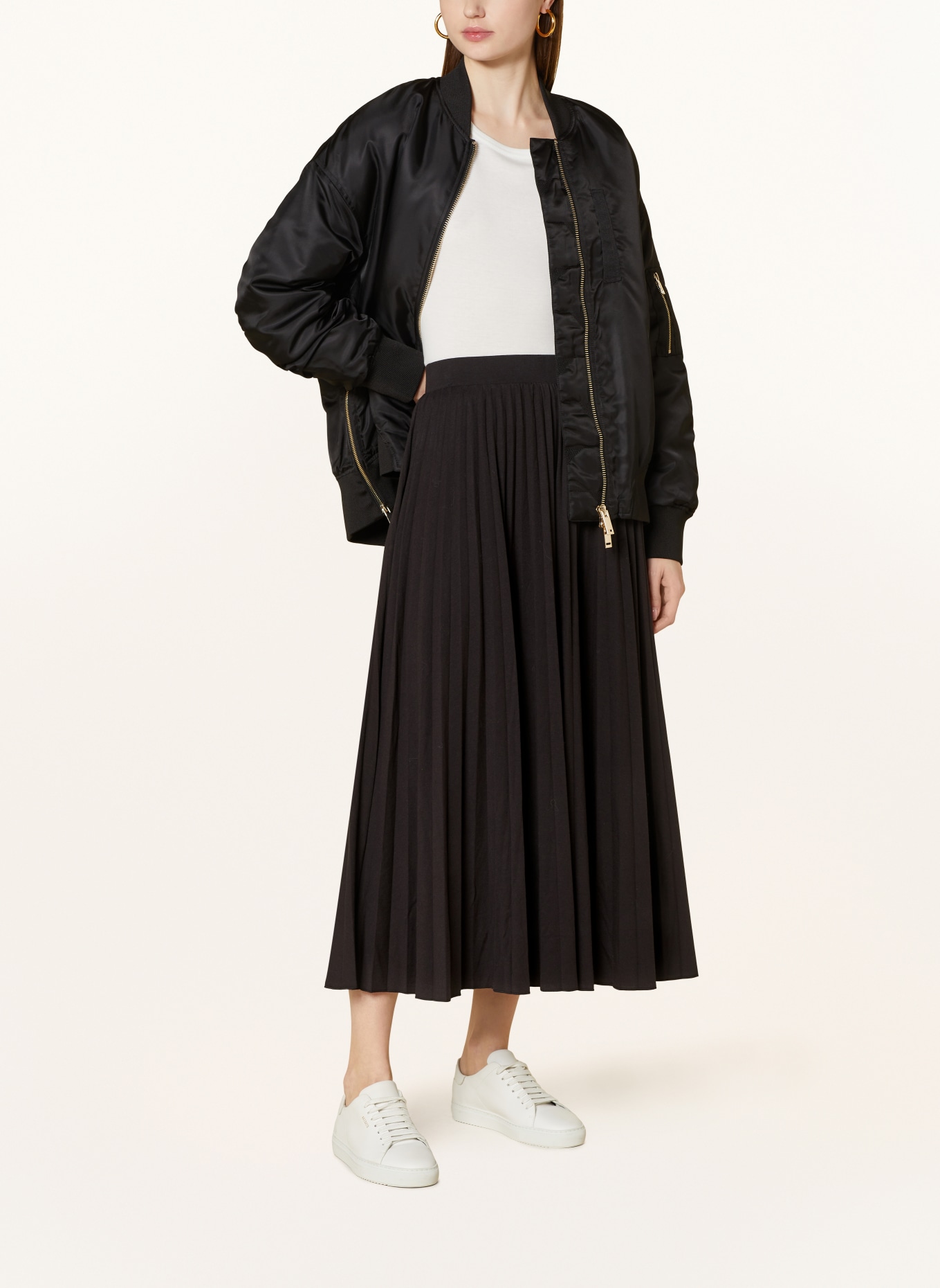 MSCH COPENHAGEN Pleated skirt MSCHERIKKE, Color: BLACK (Image 2)