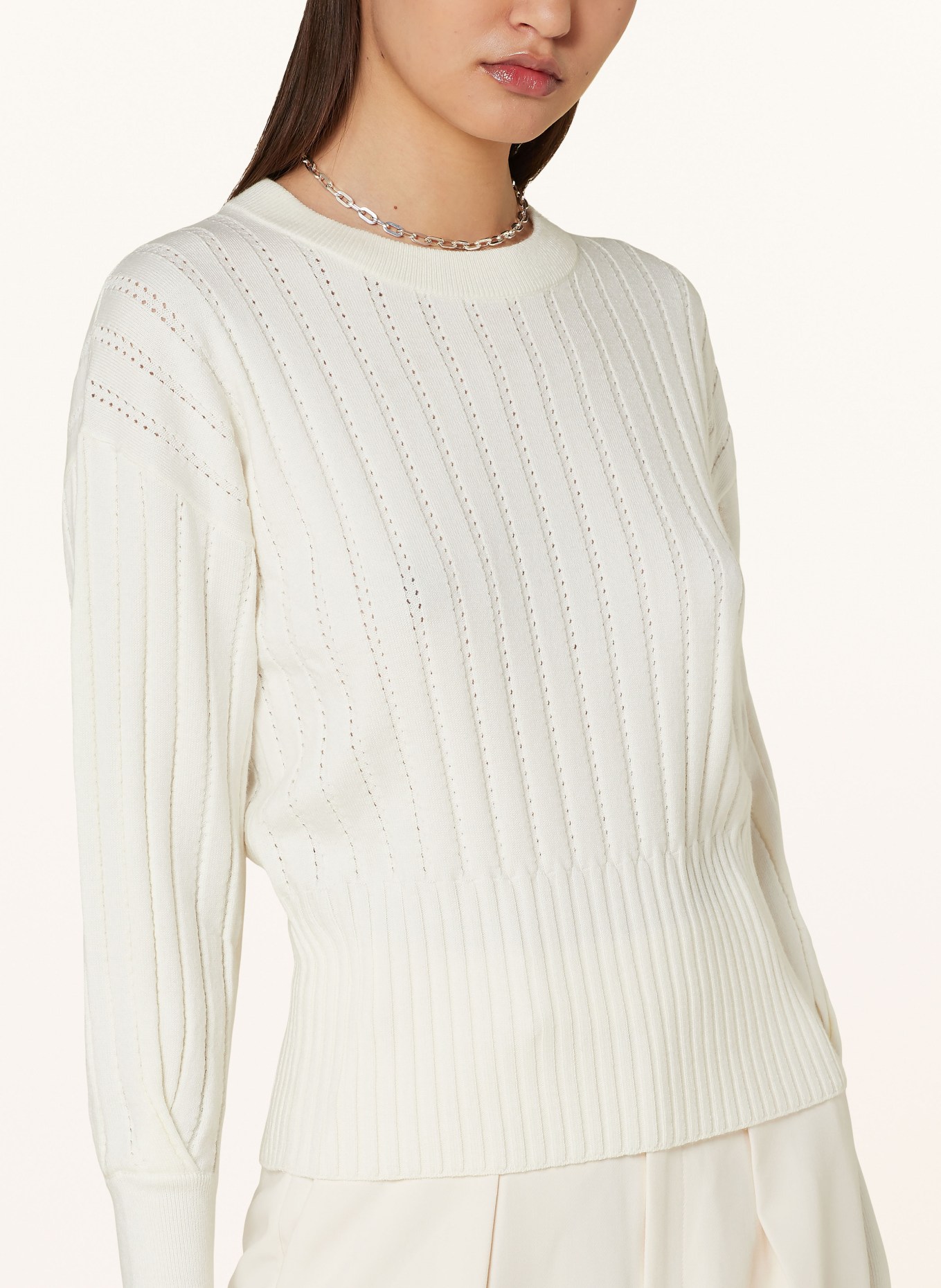 BOSS Sweater FEMPALI, Color: ECRU (Image 4)