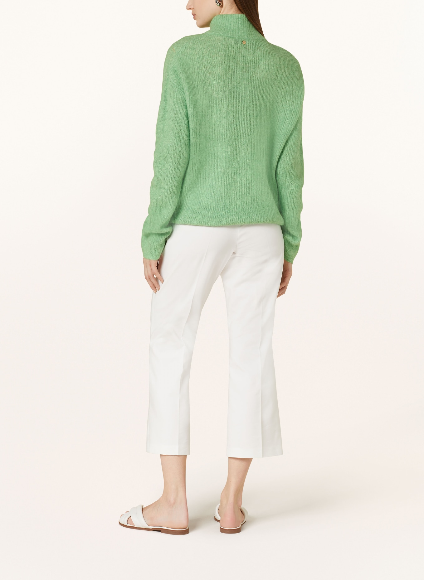 MOS MOSH Sweater MMBRYNA with alpaca, Color: LIGHT GREEN (Image 3)
