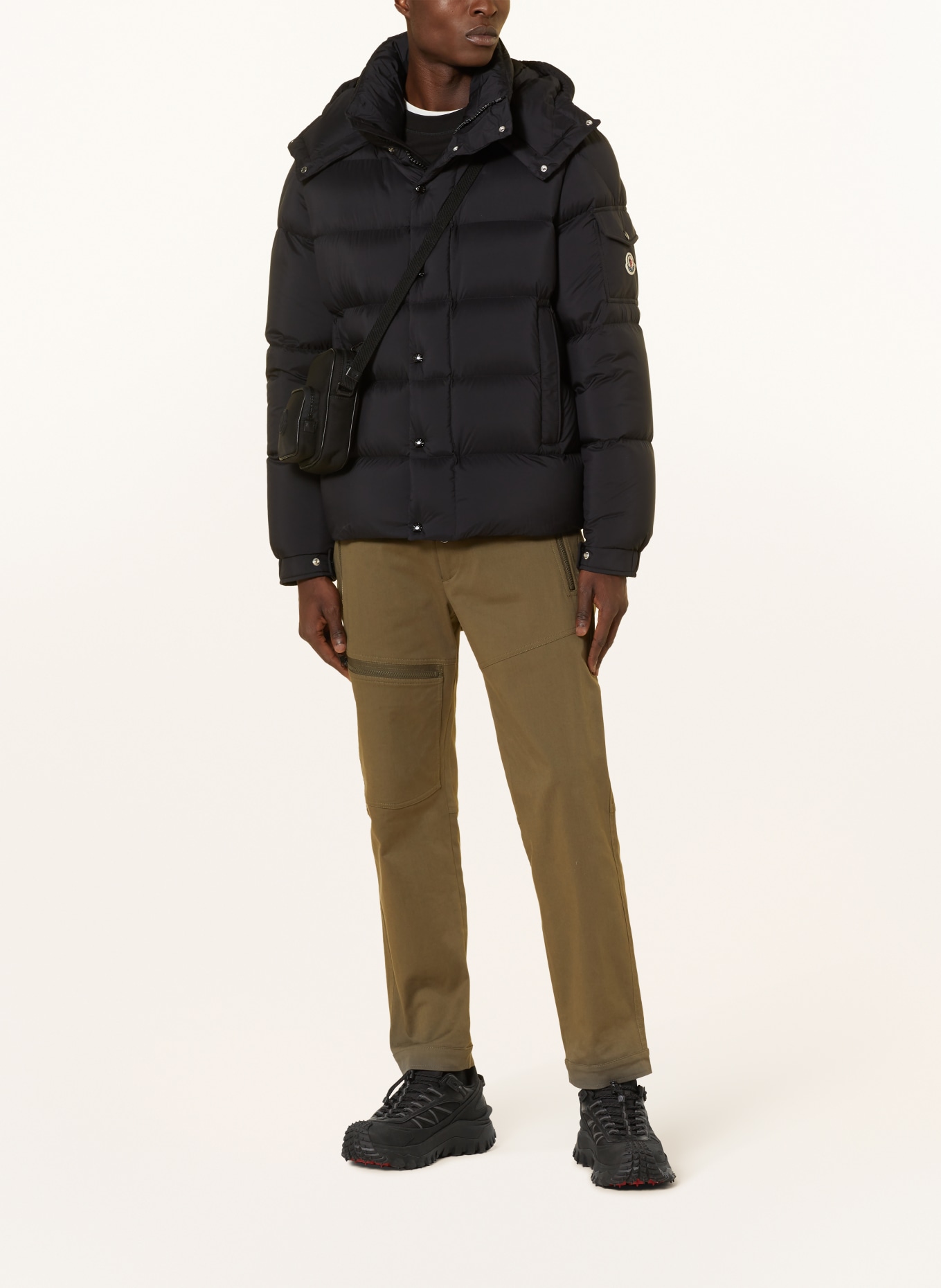 MONCLER Down jacket VEZERE with removable hood, Color: BLACK (Image 2)