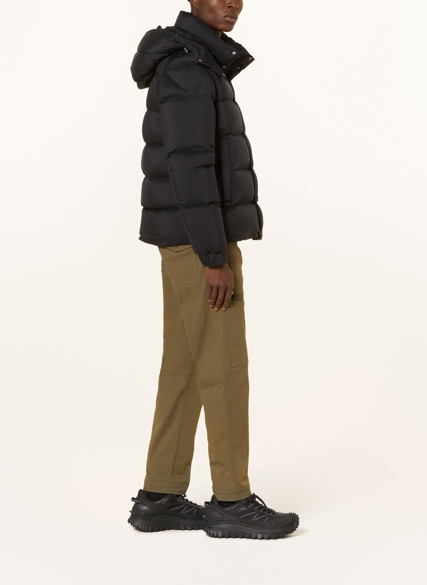MONCLER Down jacket VEZERE with removable hood, Color: BLACK (Image 4)