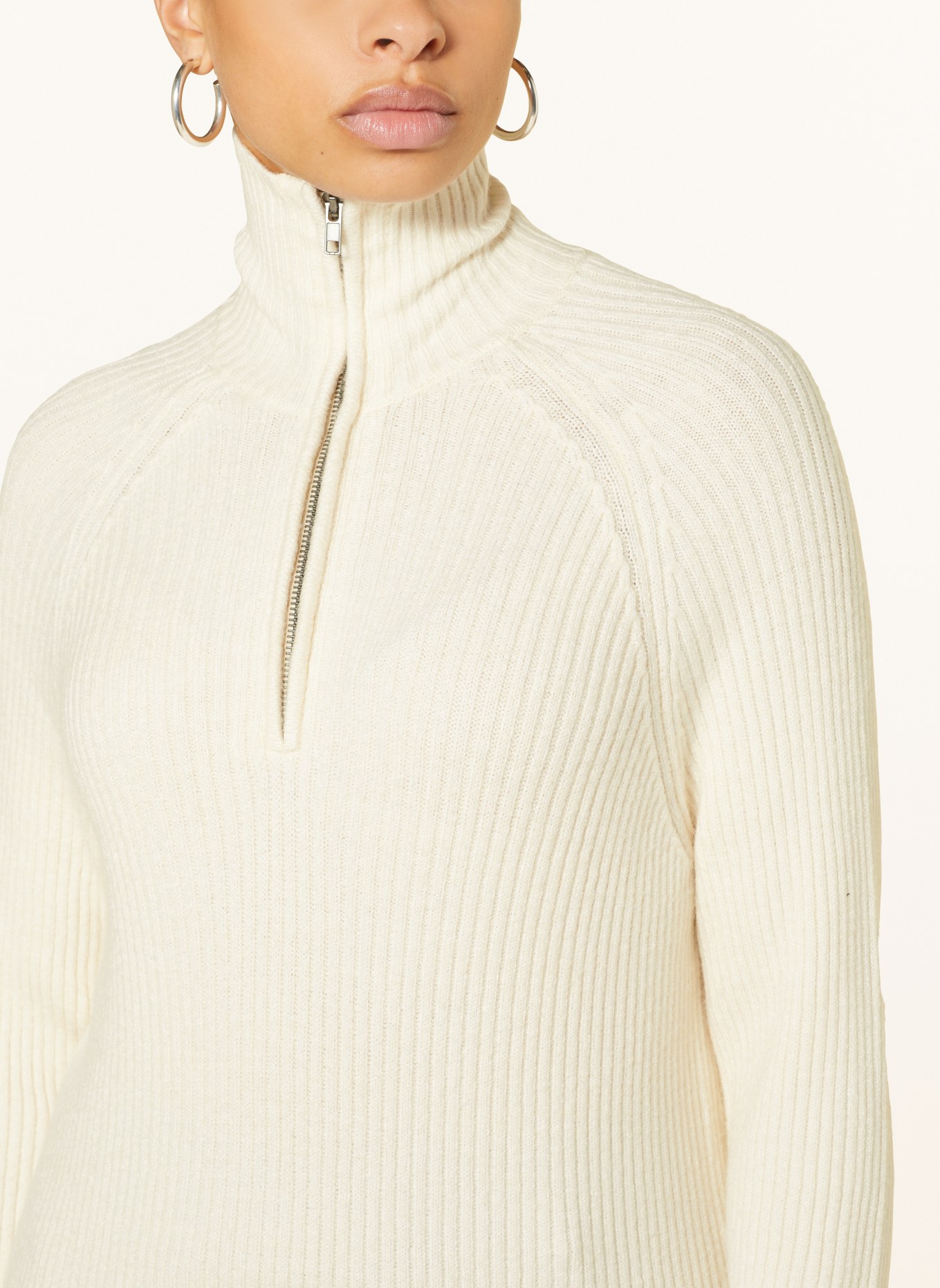 ONLY Half-zip sweater, Color: ECRU (Image 4)