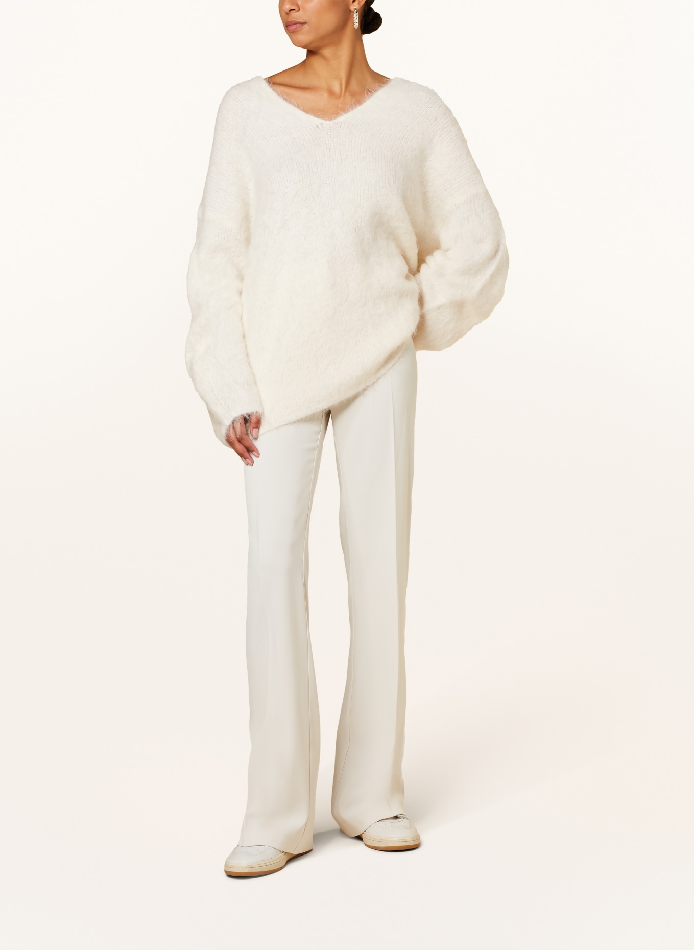 10DAYS Oversized-Pullover mit Alpaka, Farbe: ECRU (Bild 2)
