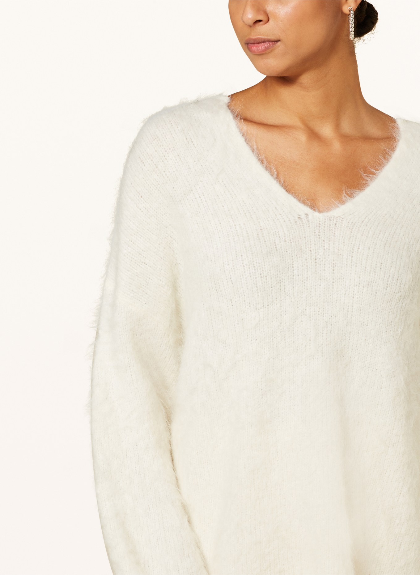 10DAYS Oversized-Pullover mit Alpaka, Farbe: ECRU (Bild 4)