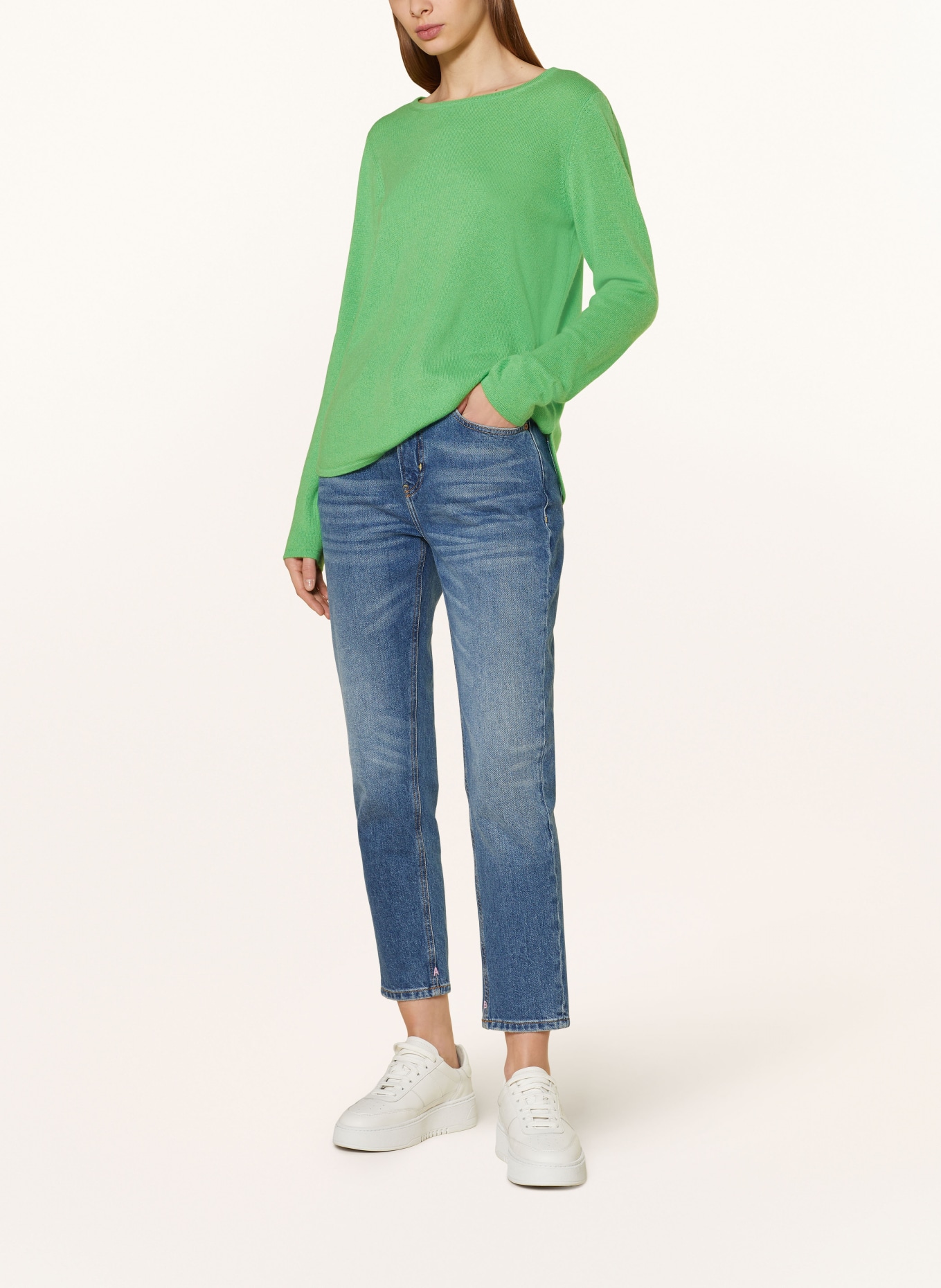 darling harbour Cashmere sweater, Color: GREEN (Image 2)