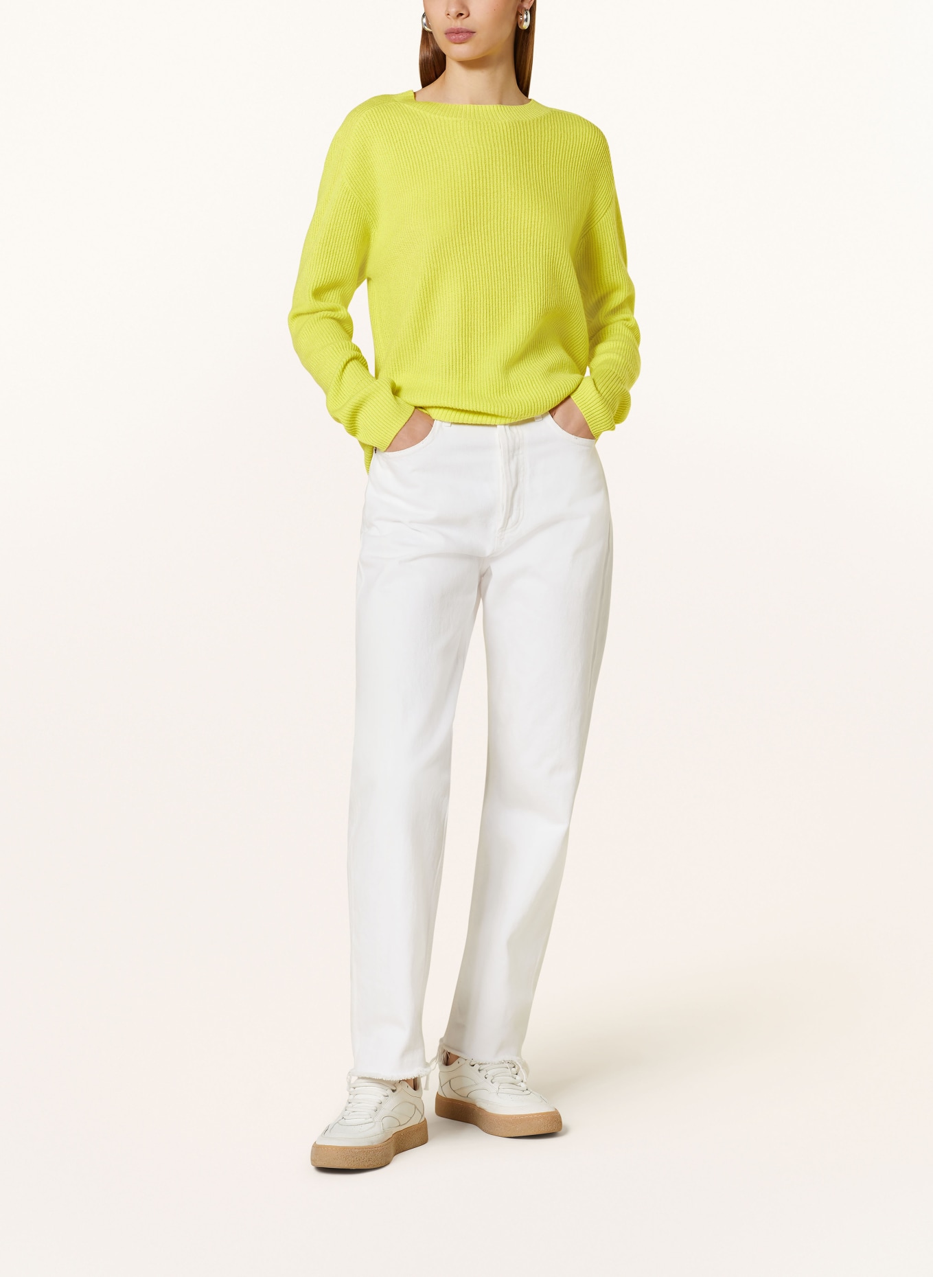 darling harbour Cashmere sweater, Color: YELLOW (Image 2)