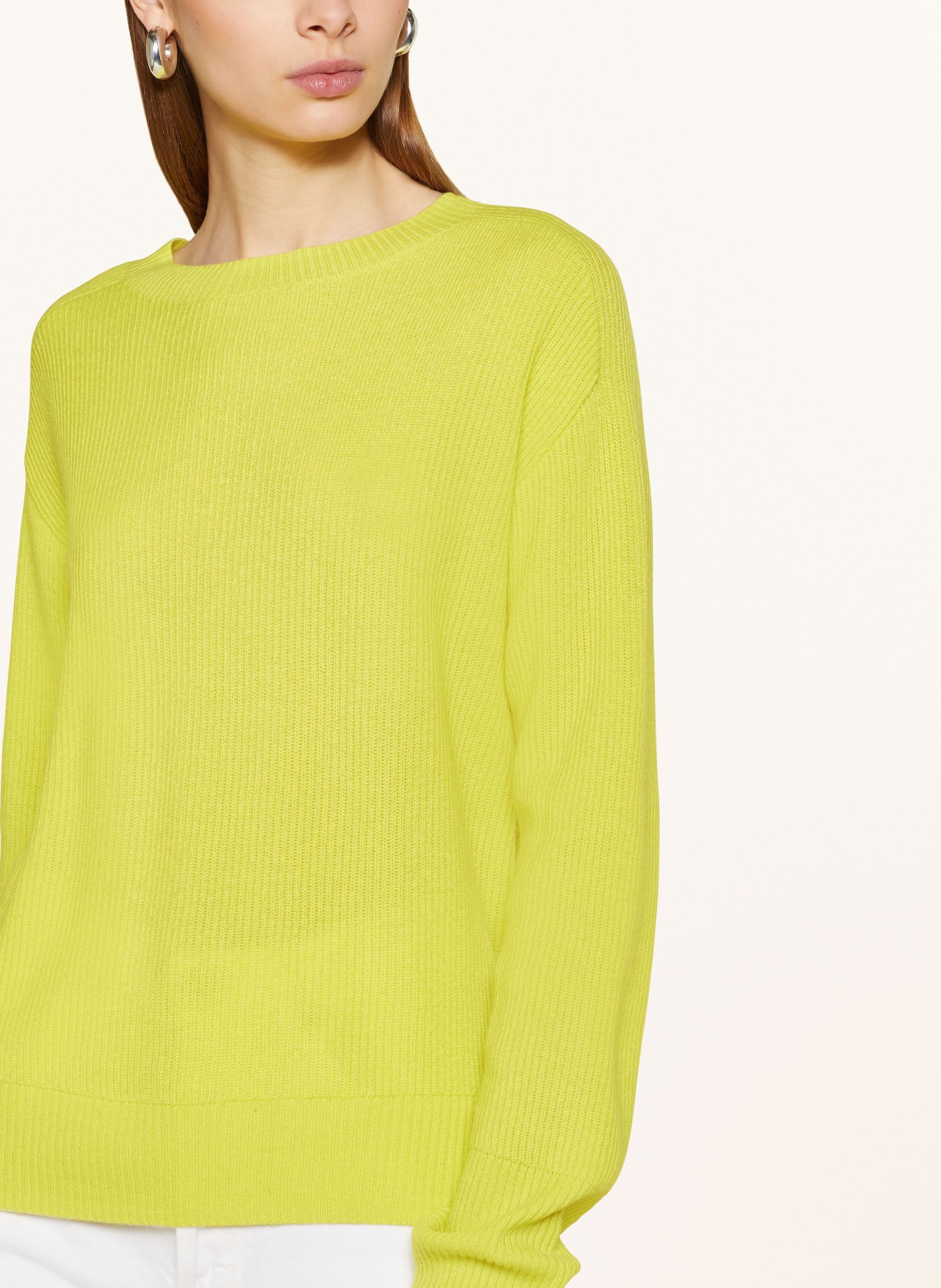 darling harbour Cashmere sweater, Color: YELLOW (Image 4)