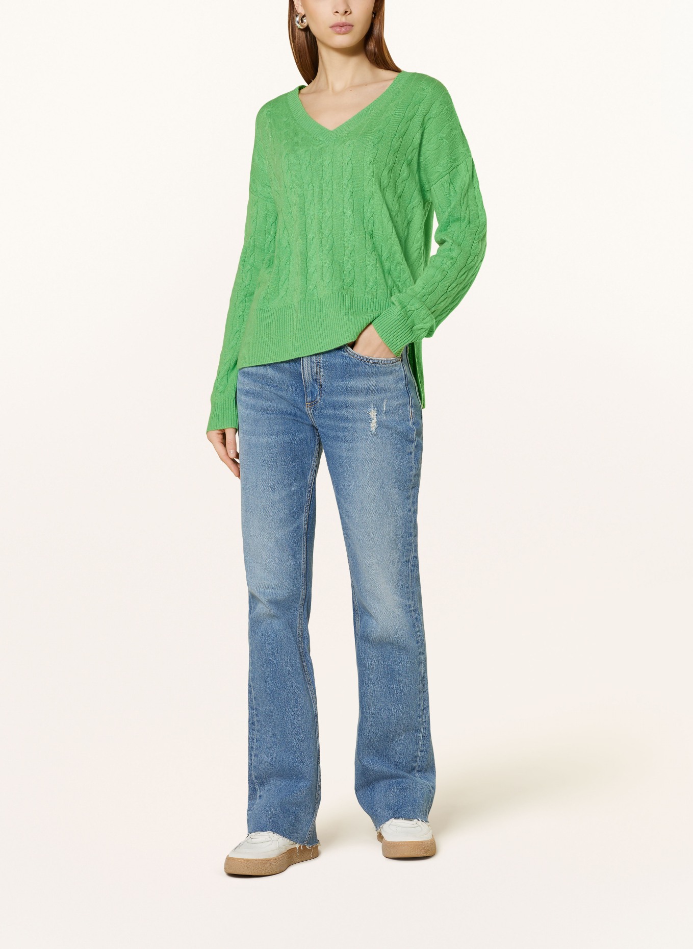 darling harbour Cashmere sweater, Color: apfelgrün (Image 2)