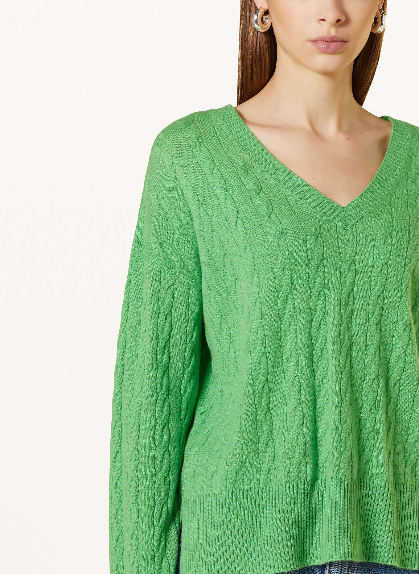 darling harbour Cashmere sweater, Color: apfelgrün (Image 4)