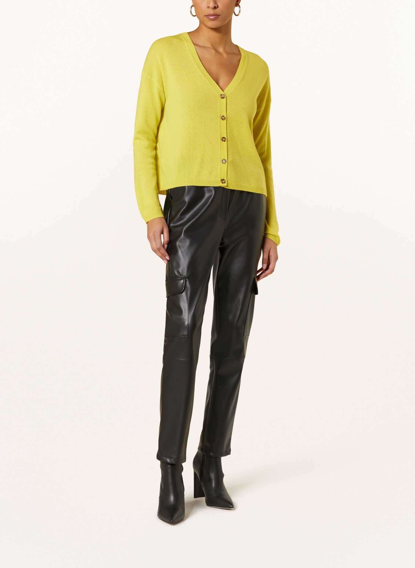 darling harbour Cashmere cardigan: YELLOW